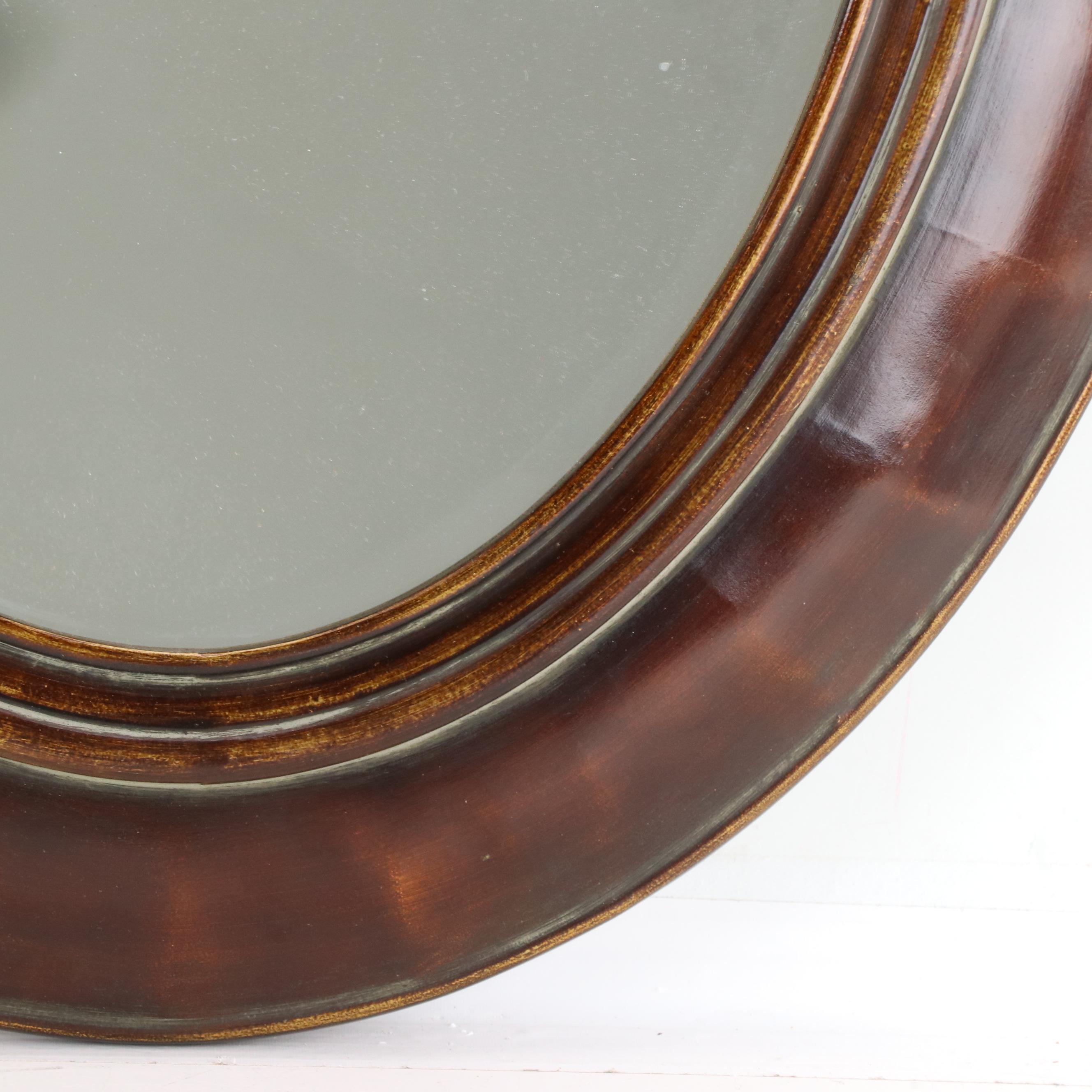 Uttermost Oval Composition and Beveled Glass Wall Mirror