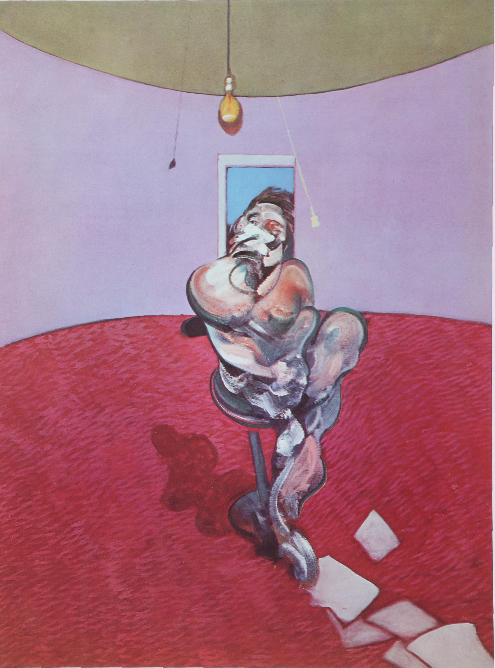 Francis Bacon Color Lithograph "Portrait of George Dyer Talking," 1966