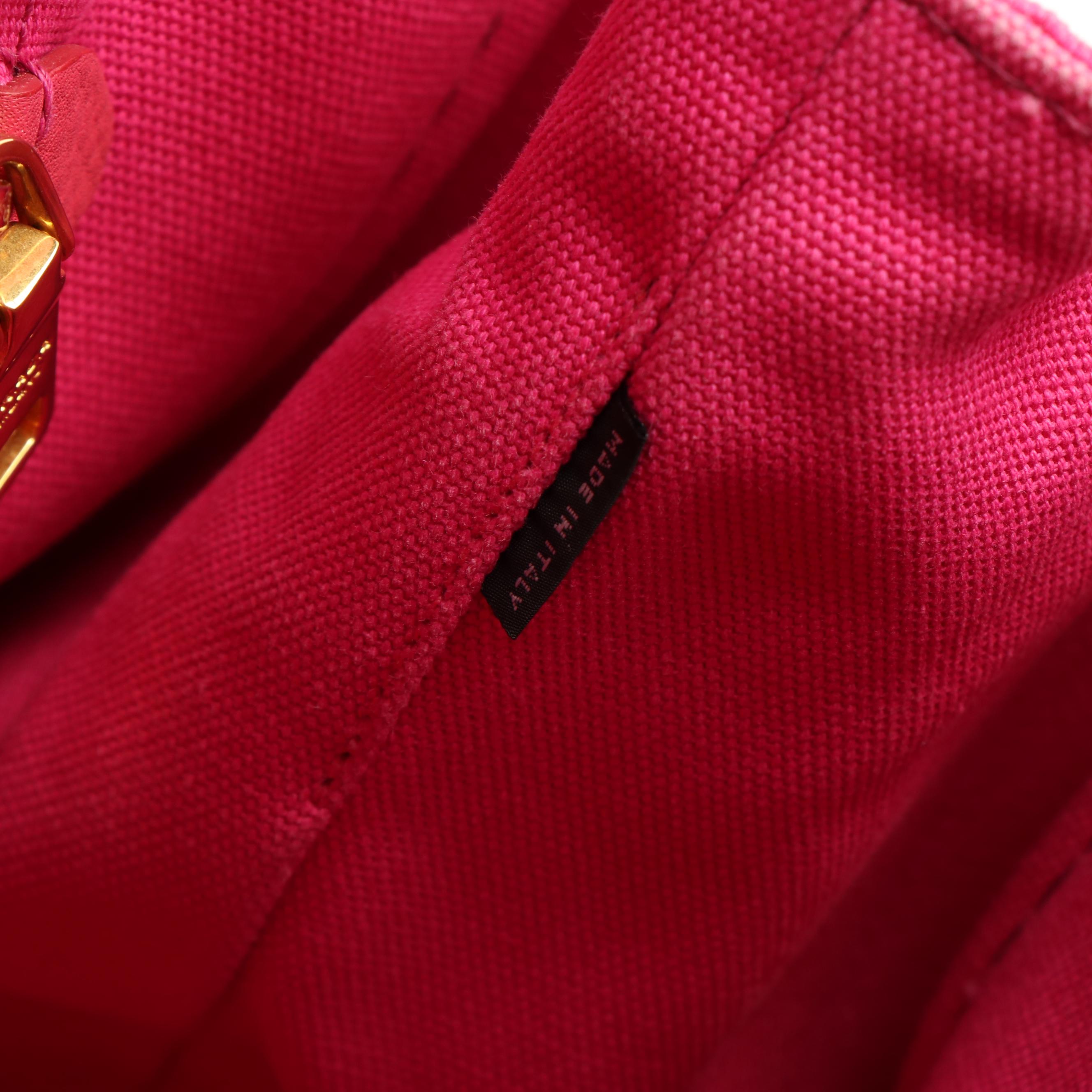 Prada Canapa Tote in Pink Canvas