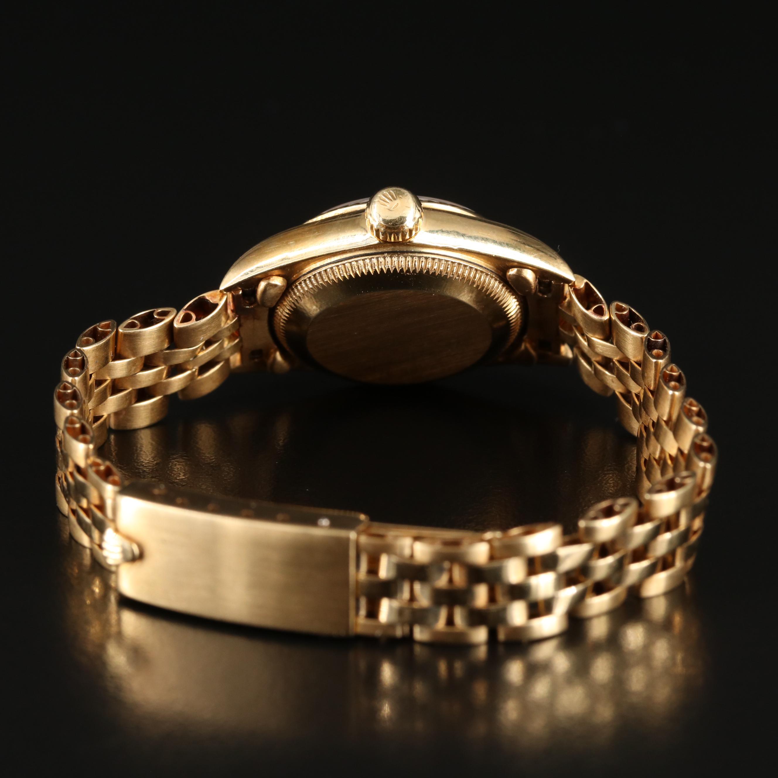 Rolex Oyster Perpetual 18K Yellow Gold 26MM Automatic Watch