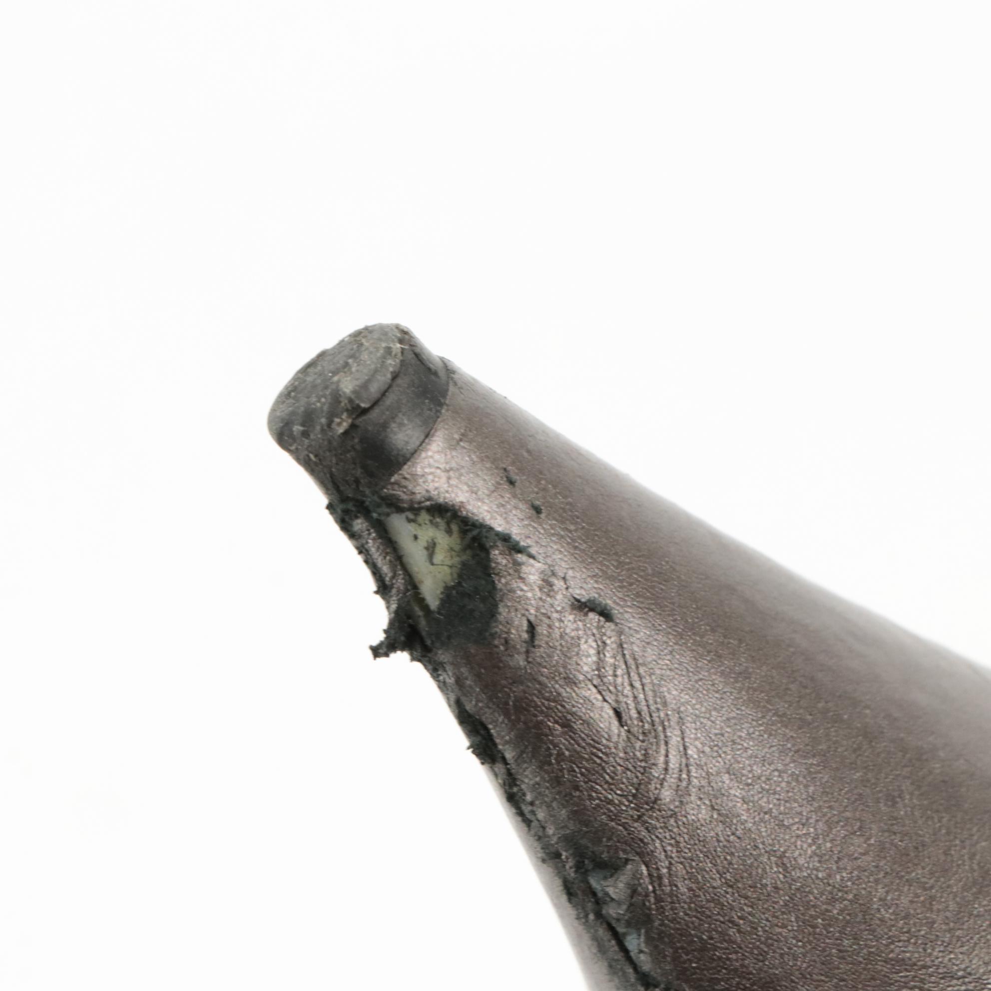 Prada Booties in Metallic Leather