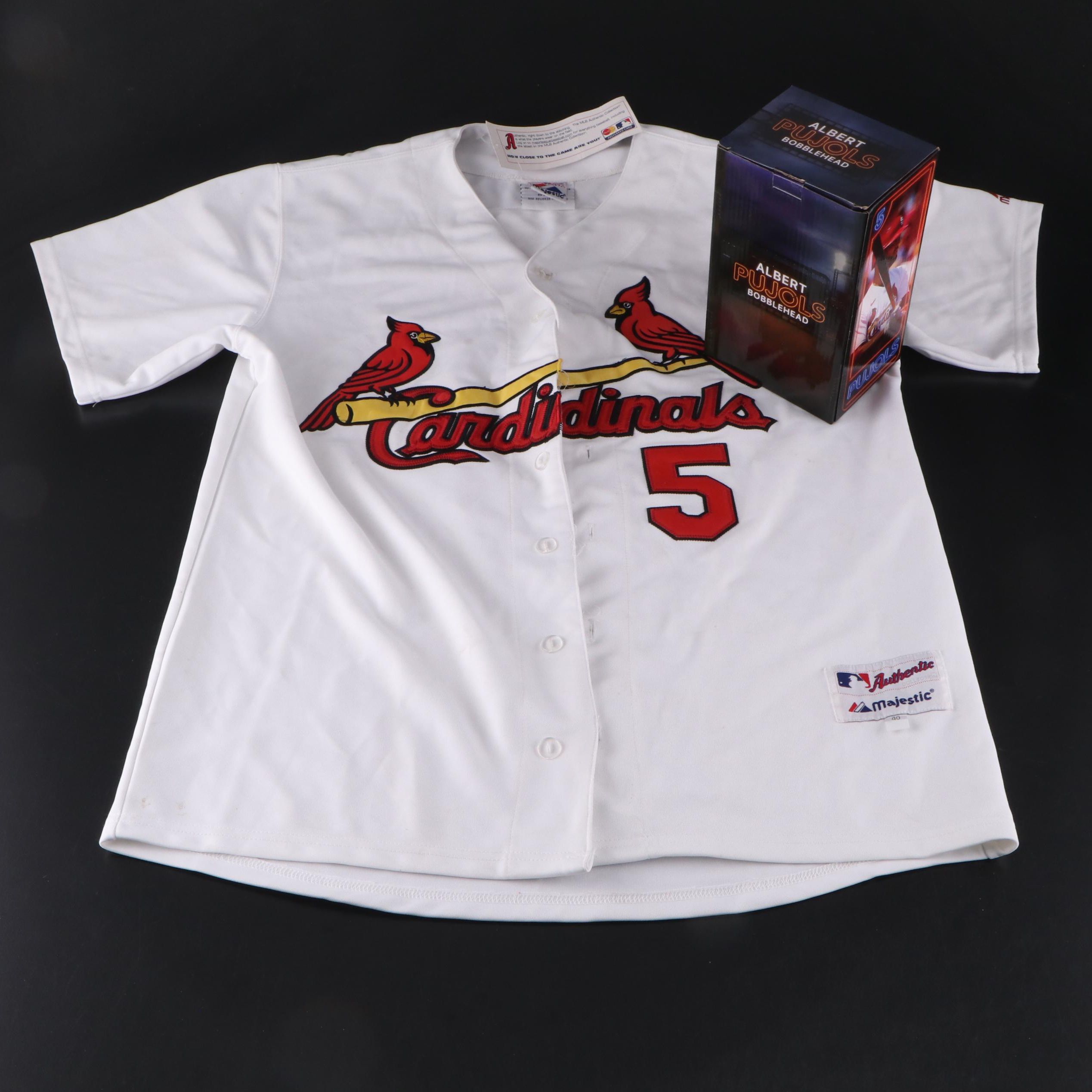 Albert Pujols St. Louis Cardinals Majestic Jersey with Bobblehead