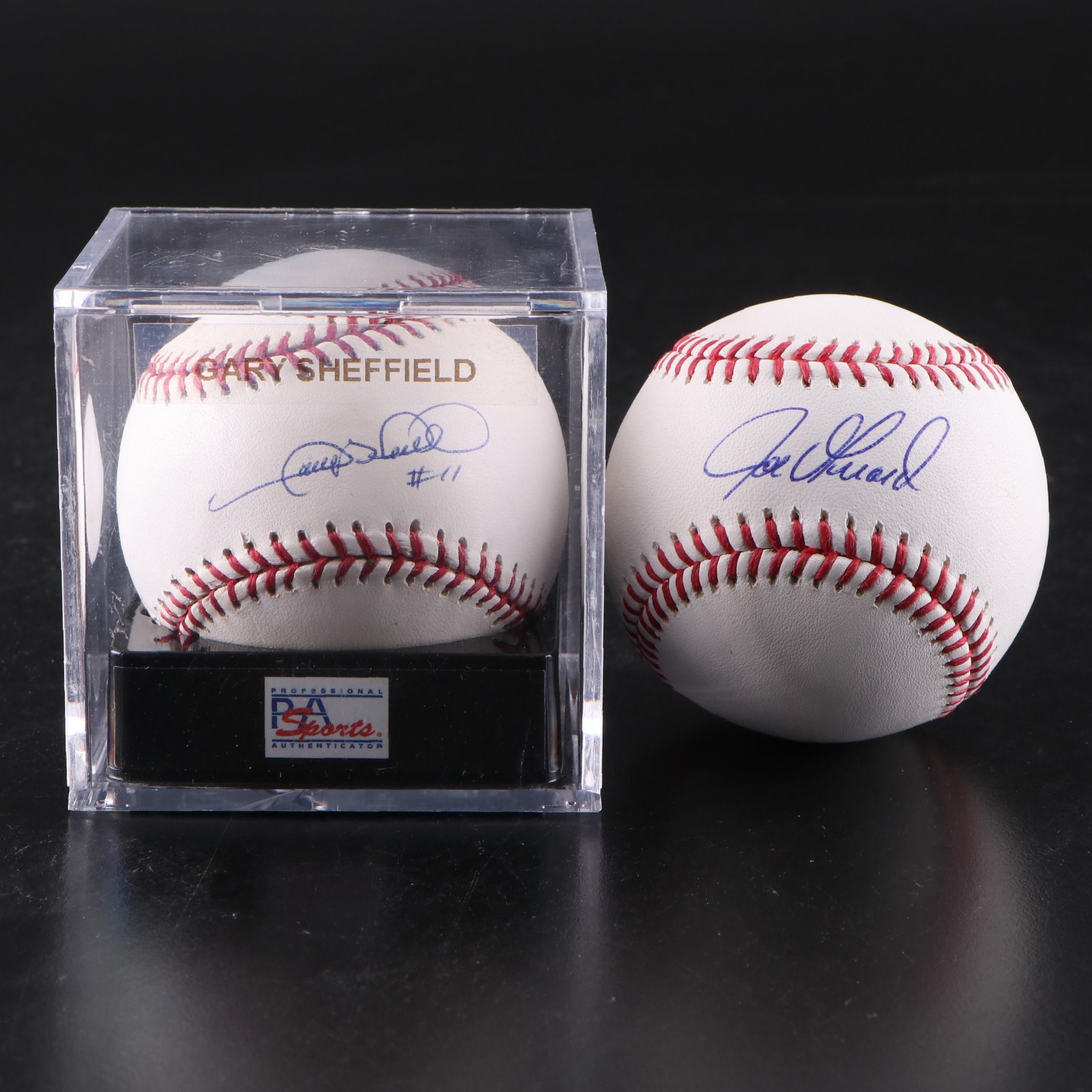 Gary Sheffield and Joe Girardi Signed Rawlings Official Major League Baseballs