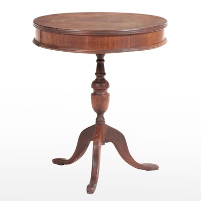 Queen Anne Style Walnut Side Table, circa 1930