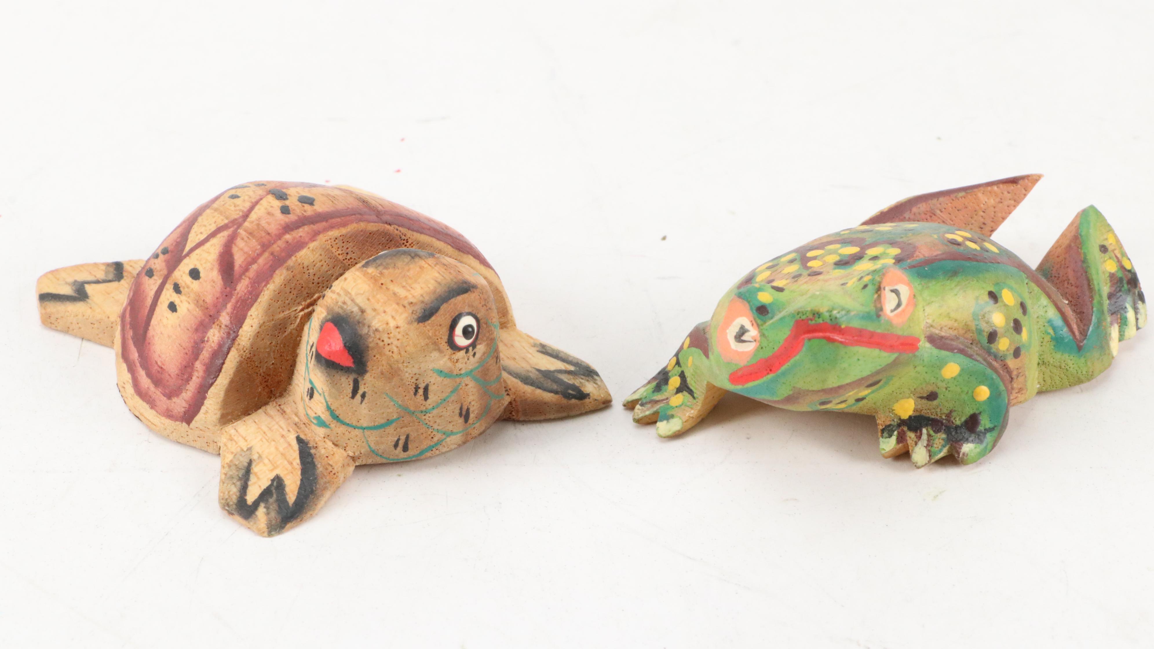 Mexican Handmade Clay Figurines with Indian Lacquerware Box and More