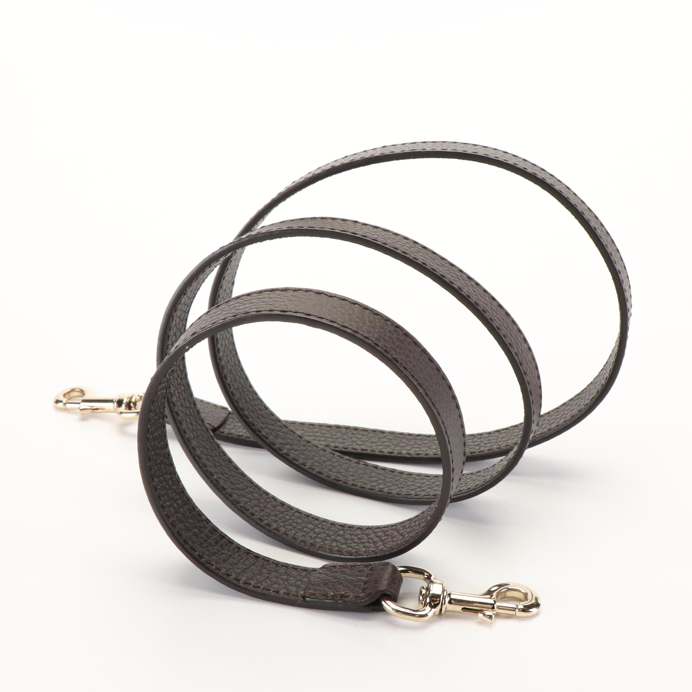 Gucci Brown Leather Detachable Shoulder Strap