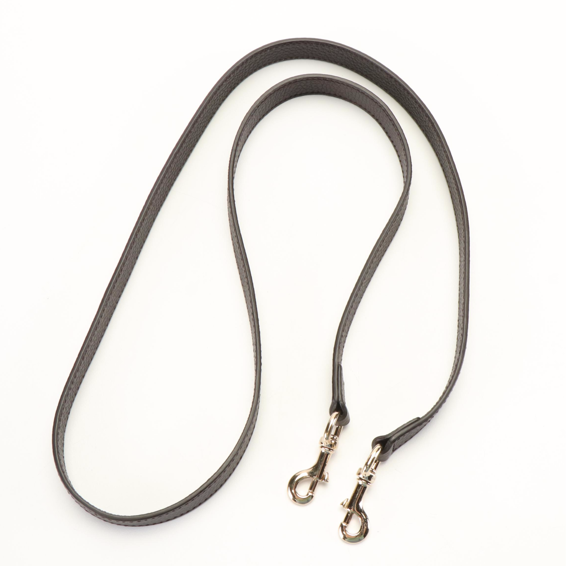 Gucci Brown Leather Detachable Shoulder Strap