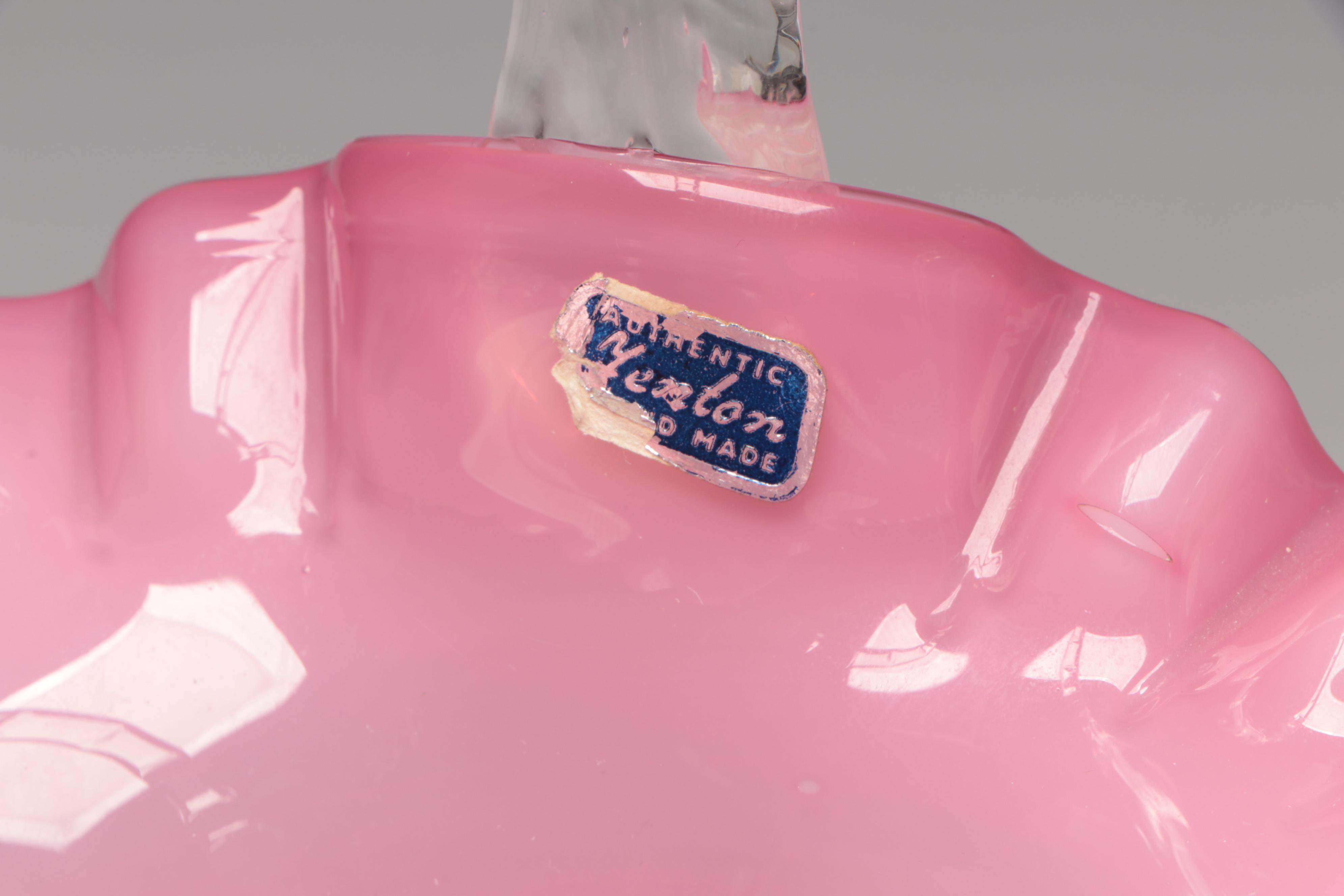 Fenton Coin Dot and More Cranberry Glass Baskets, 20th Century