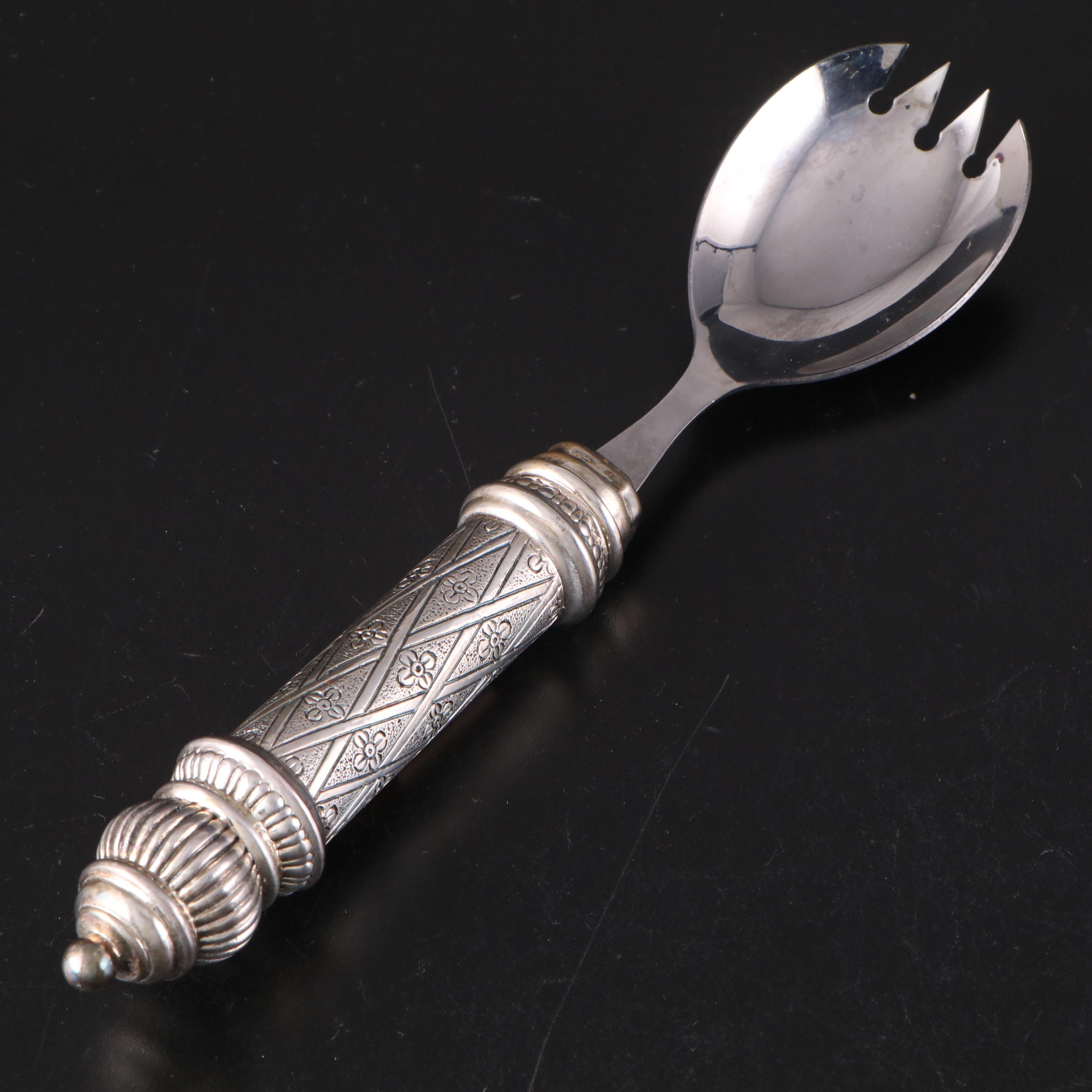 Grand Sterling Company Sterling Handled Salad Servers