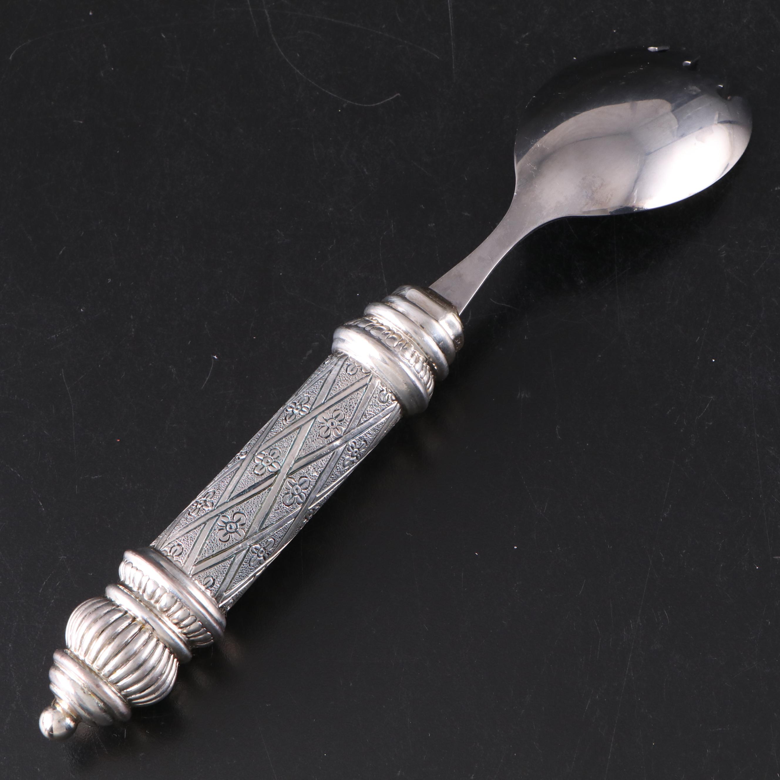 Grand Sterling Company Sterling Handled Salad Servers