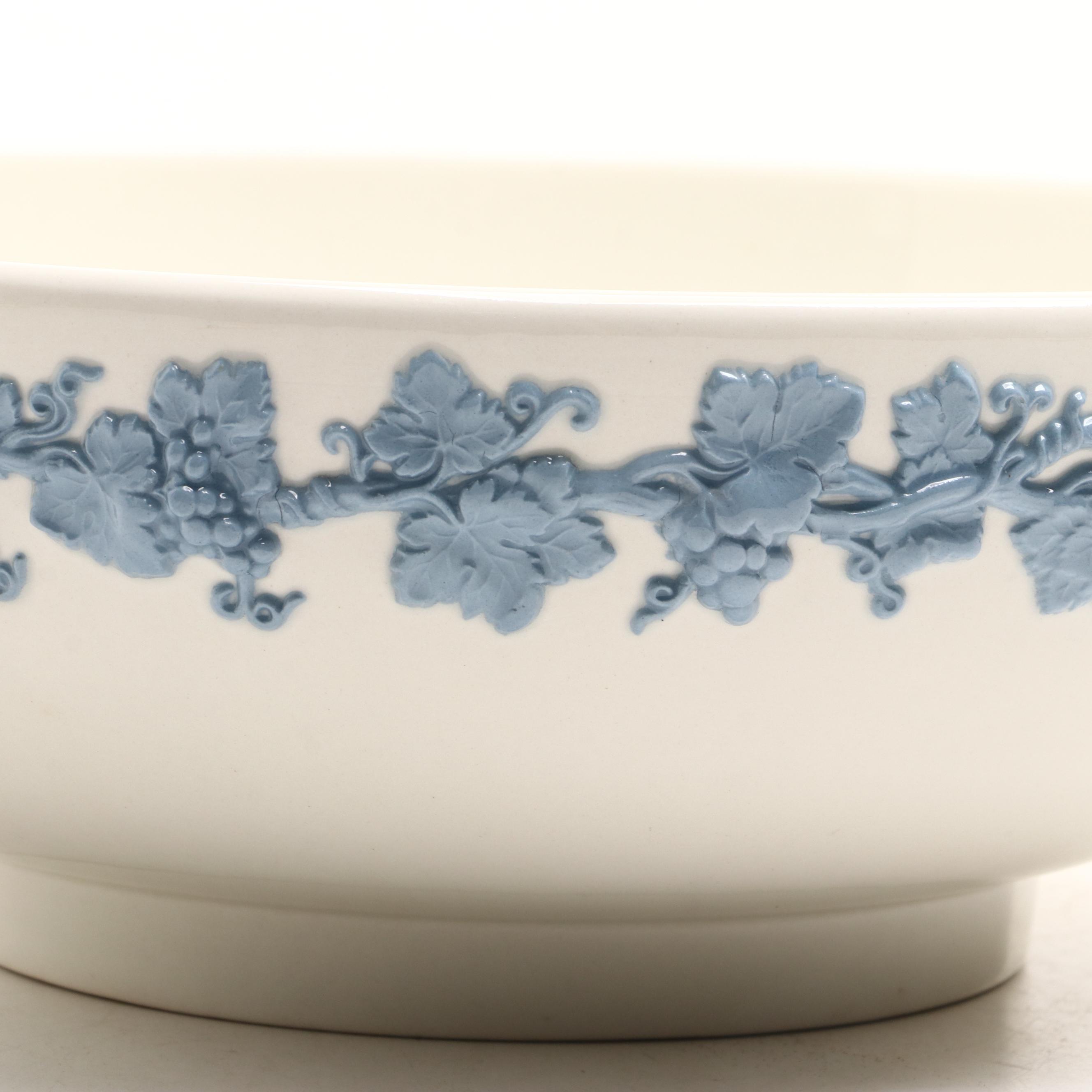 Wedgwood Earthenware Pitcher and Basin, Early to Mid-20th Century