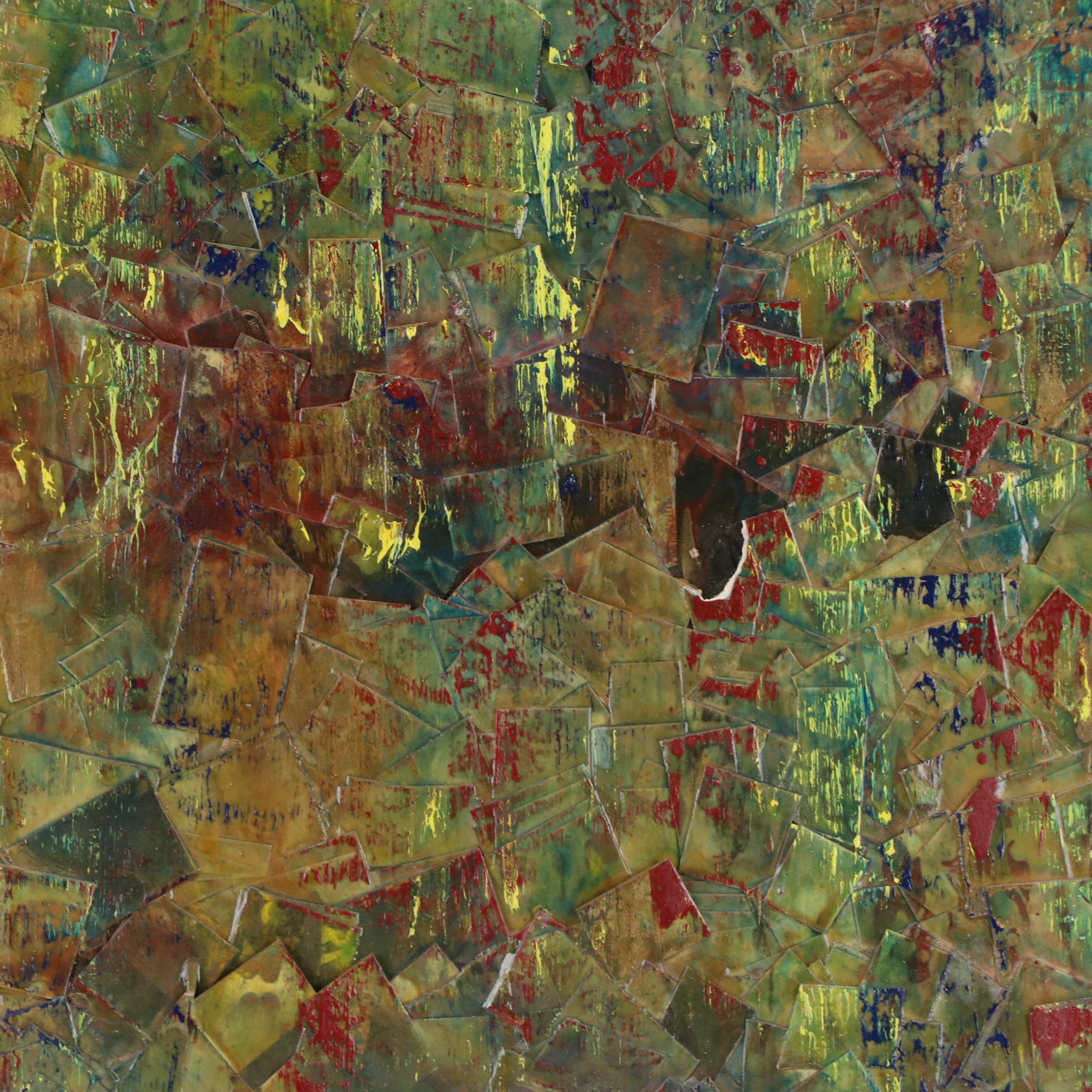 Loring Cornish Abstract Dimensional Mixed Media Painting