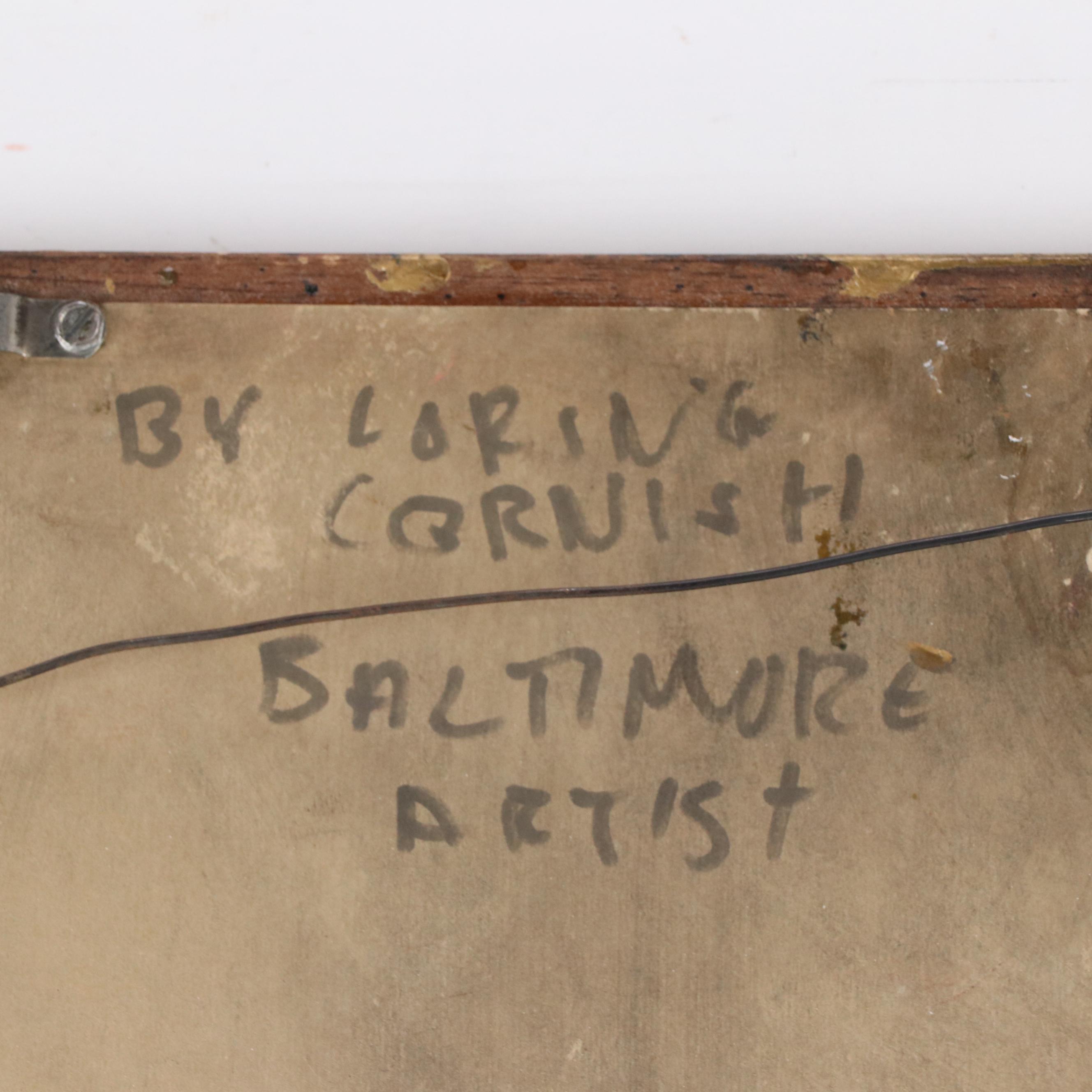 Loring Cornish Abstract Dimensional Mixed Media Painting