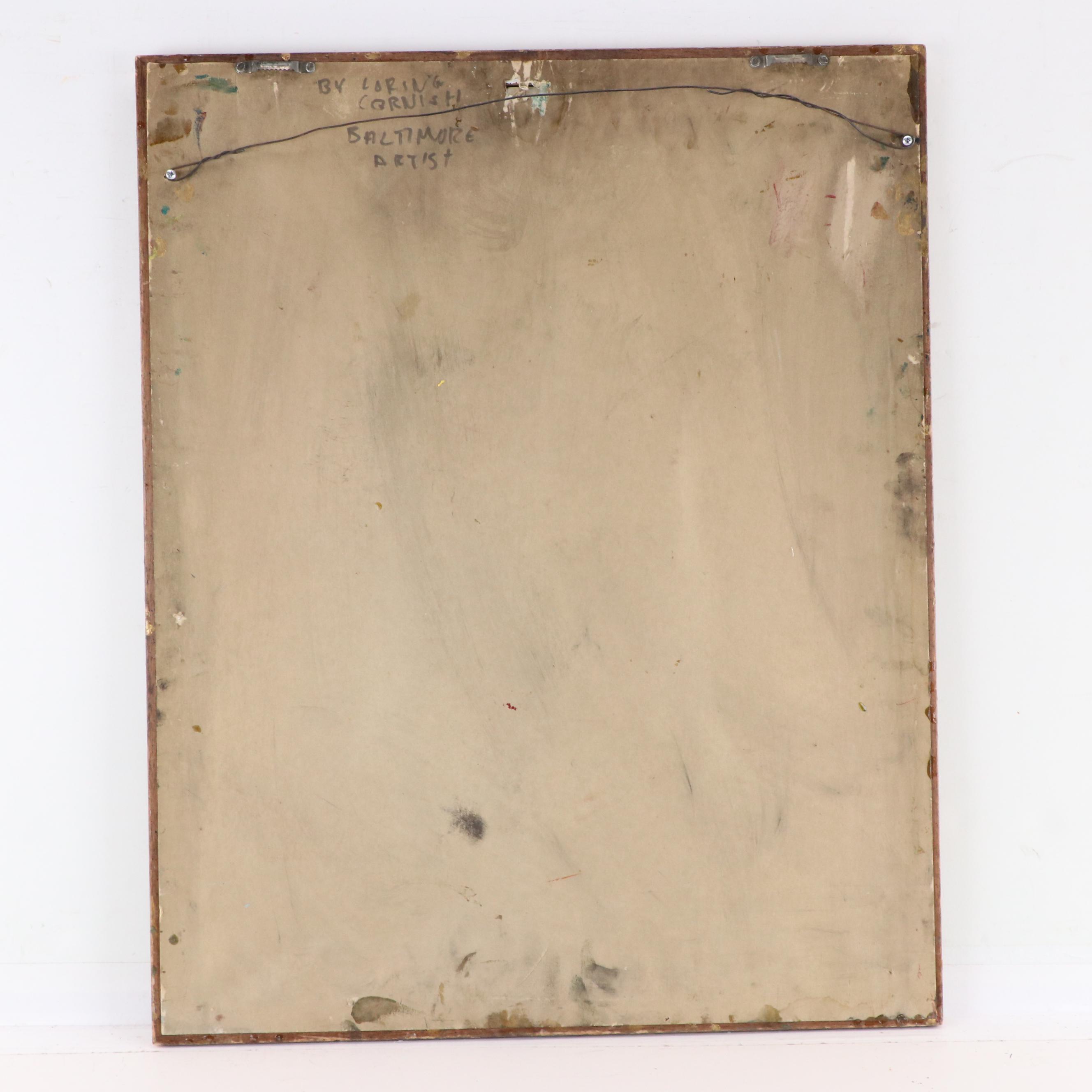 Loring Cornish Abstract Dimensional Mixed Media Painting