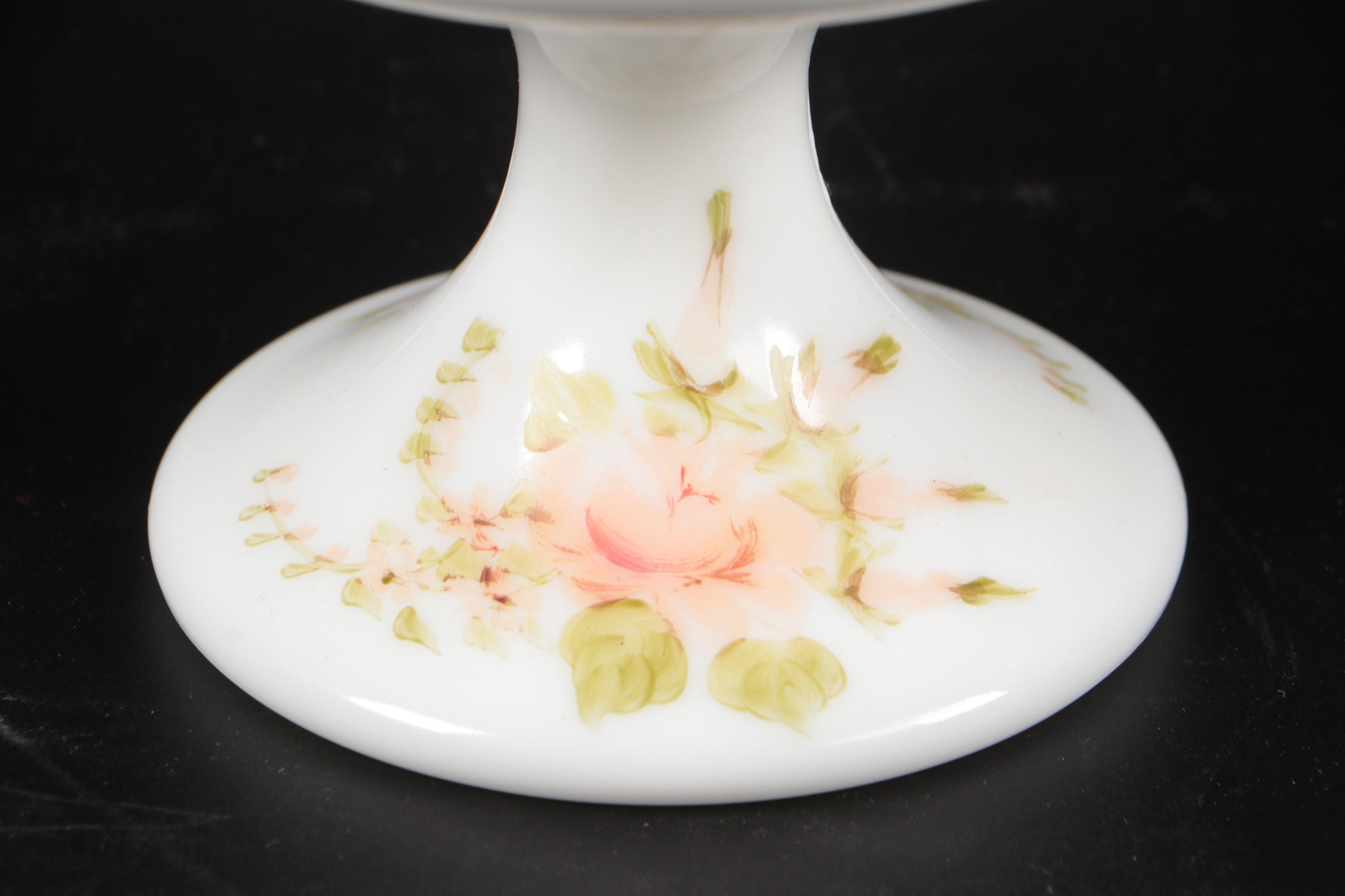 Fenton Hand-Painted Silver Crest Art Glass Bowls, Clock, and More