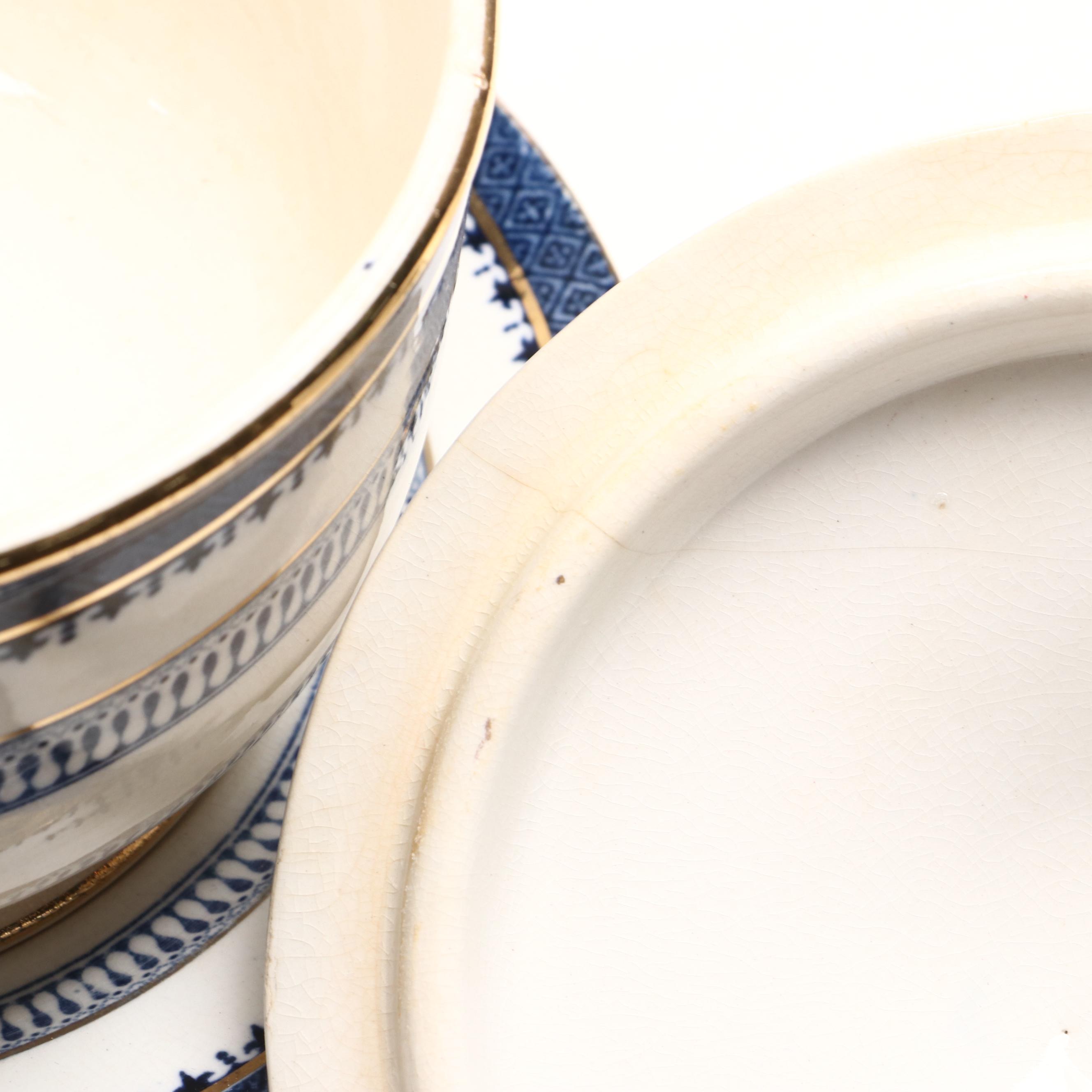 Tiffany & Co. Retailed Booths "Lowesoft Border" Dinnerware, Early to Mid 20th C.