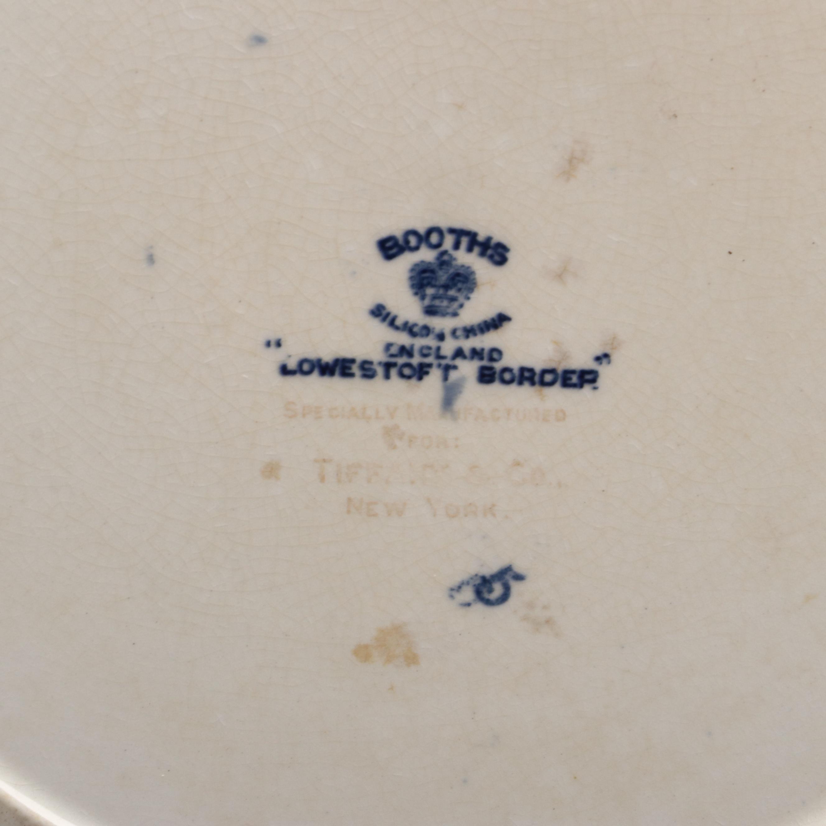 Tiffany & Co. Retailed Booths "Lowesoft Border" Dinnerware, Early to Mid 20th C.