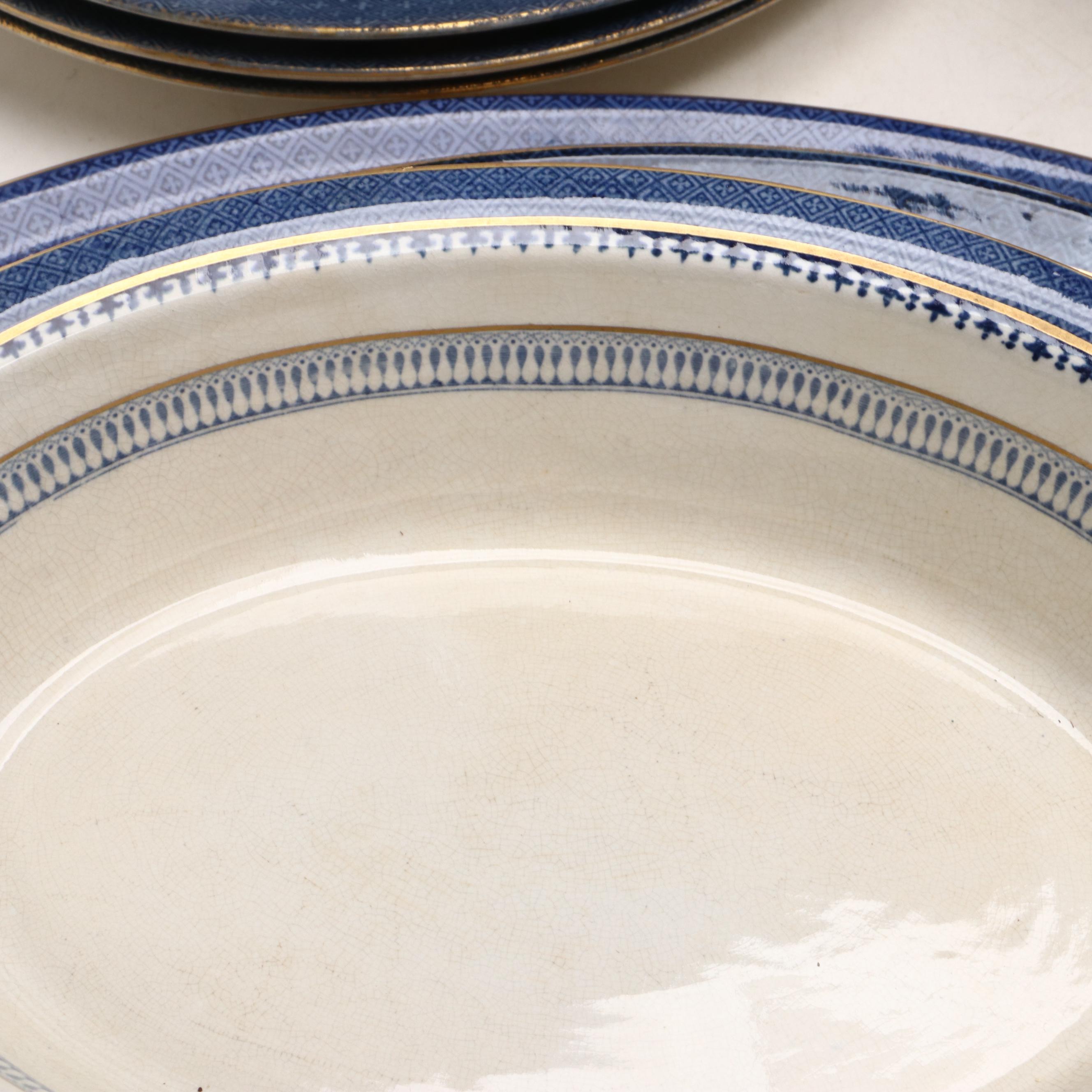Tiffany & Co. Retailed Booths "Lowesoft Border" Dinnerware, Early to Mid 20th C.