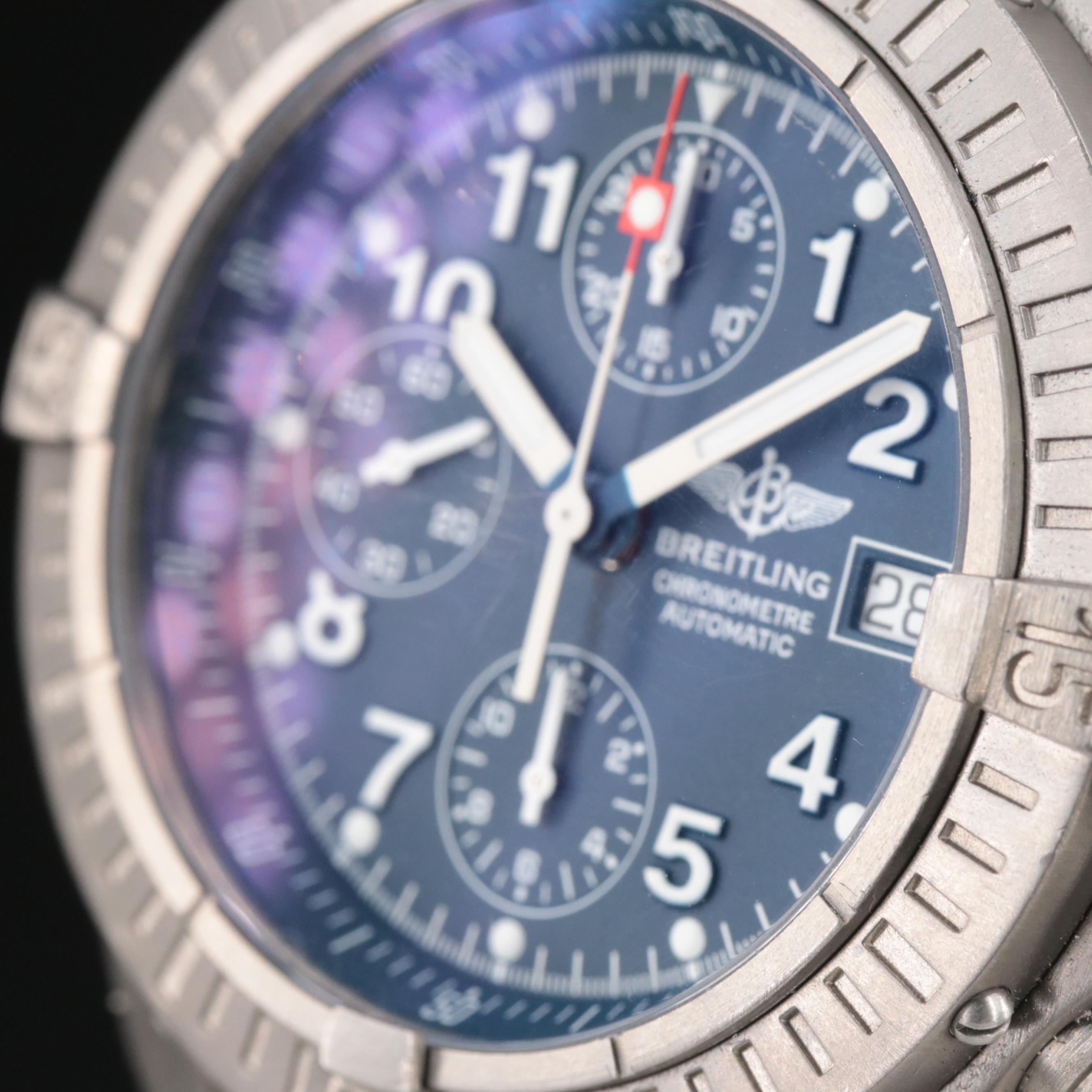 Breitling Avenger Chronograph Titanium Blue 44MM Automatic Watch