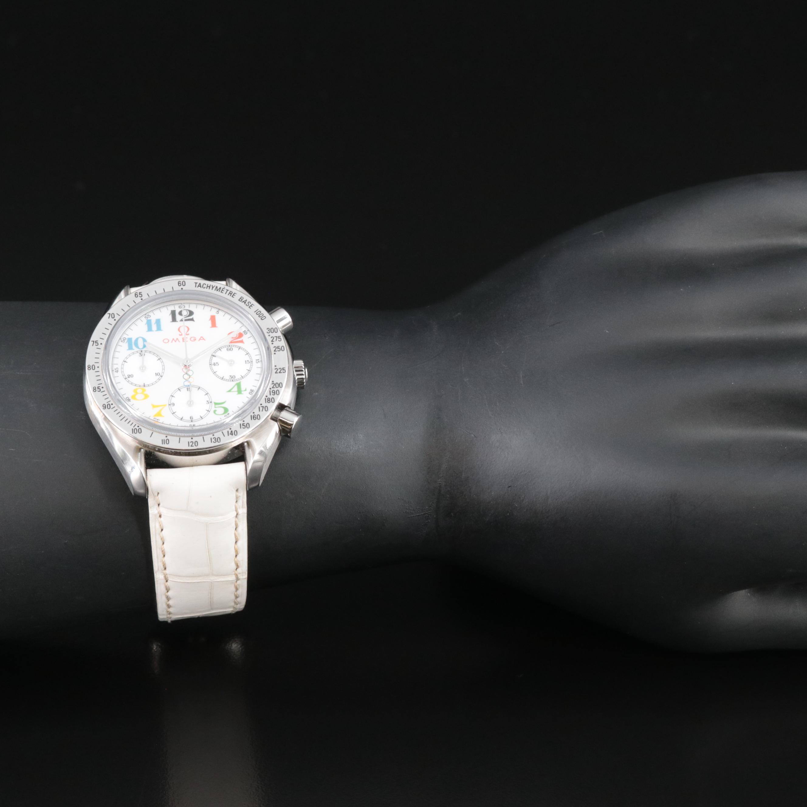 Omega Speedmaster Chrono Olympic Mother-of-Pearl 38mm Automatic Watch