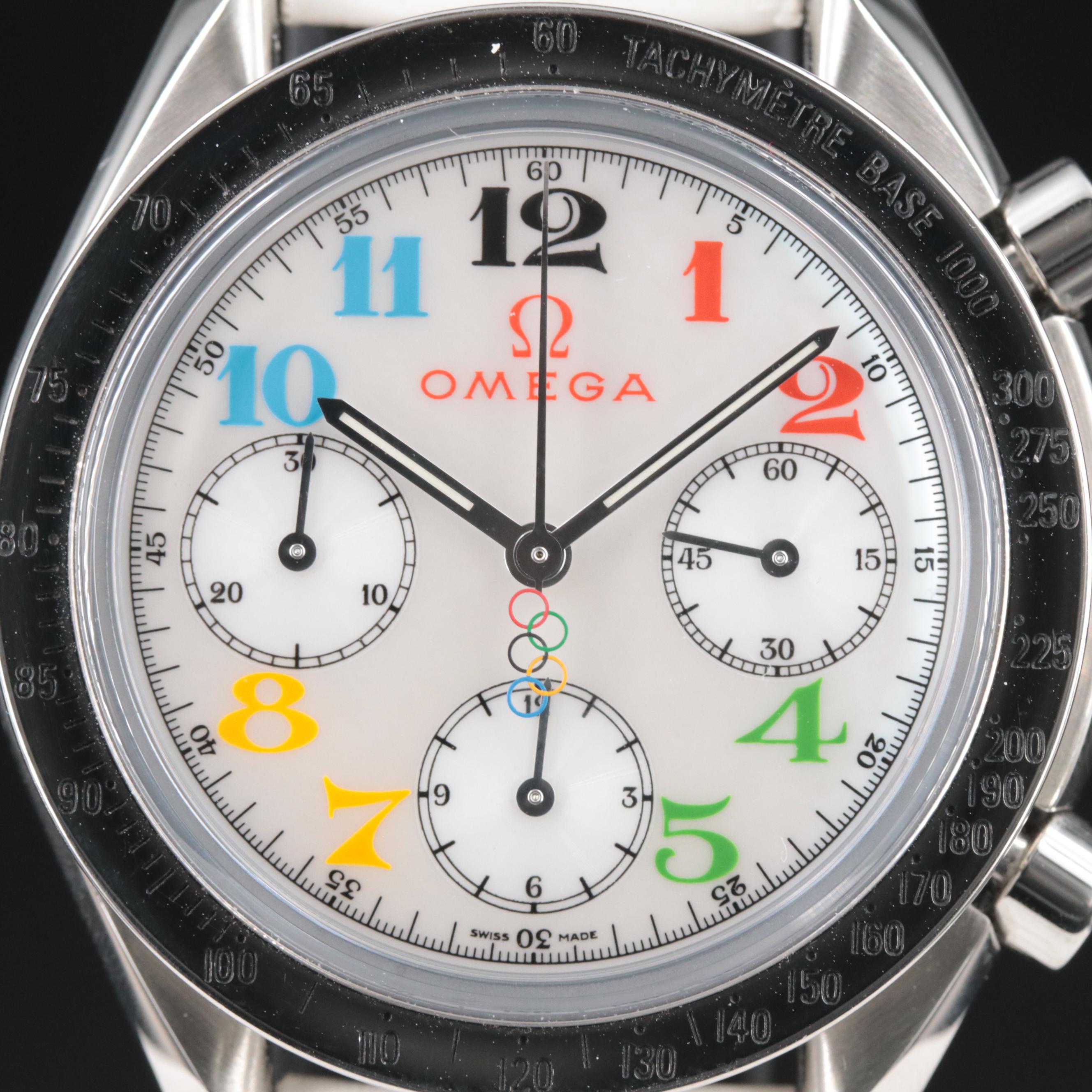 Omega Speedmaster Chrono Olympic Mother-of-Pearl 38mm Automatic Watch