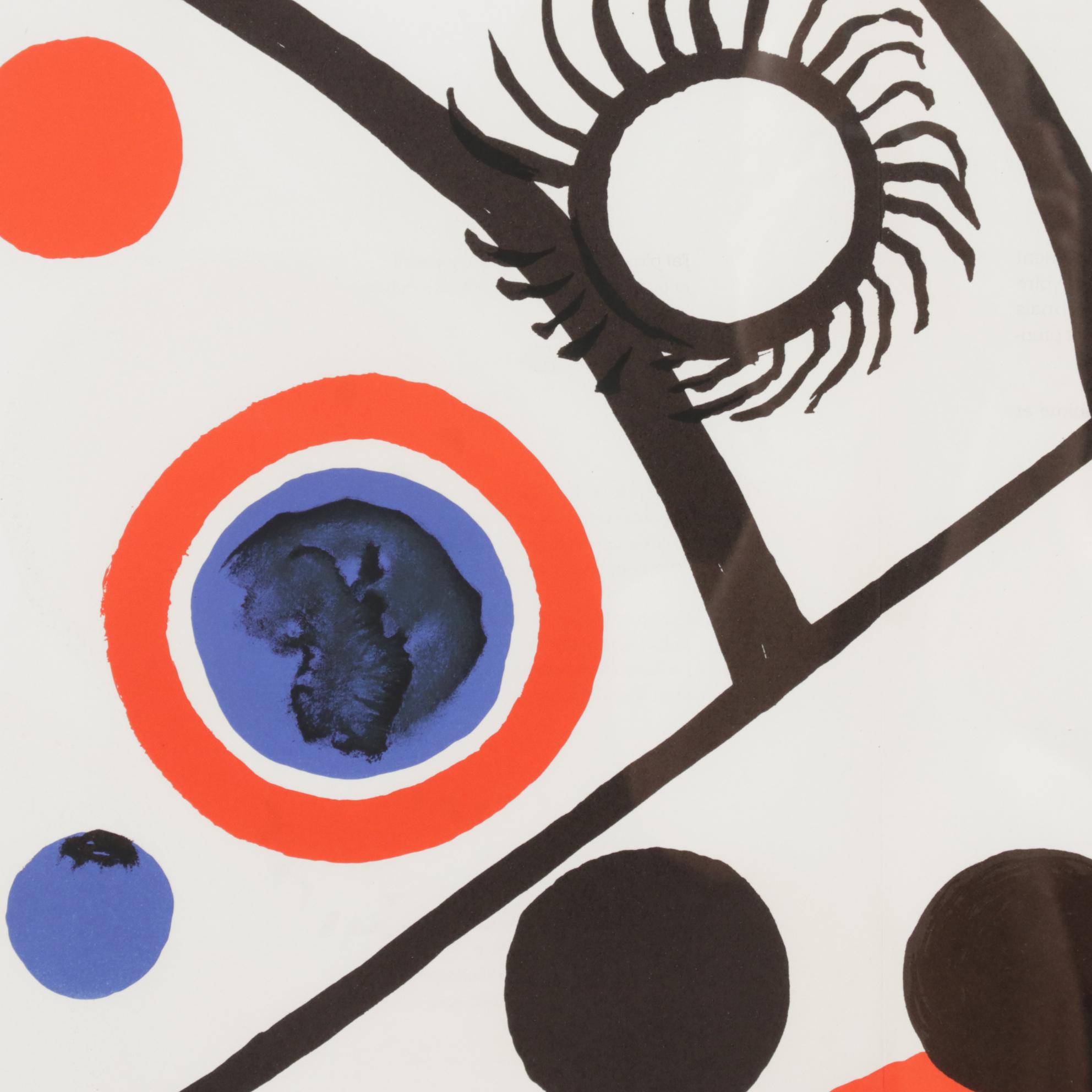 Alexander Calder Double-Page Color Lithograph for "Derrière le Miroir," 1976