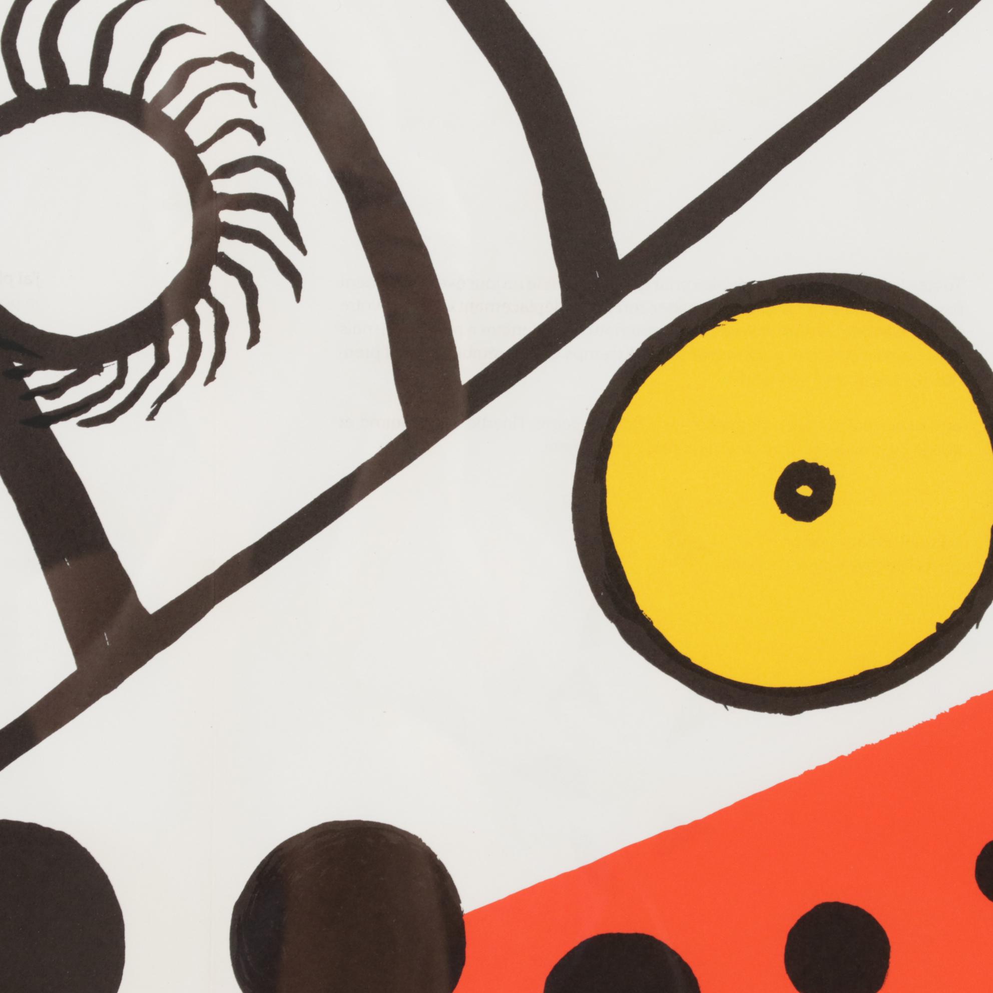 Alexander Calder Double-Page Color Lithograph for "Derrière le Miroir," 1976