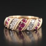 14K Ruby and Diamond Ring