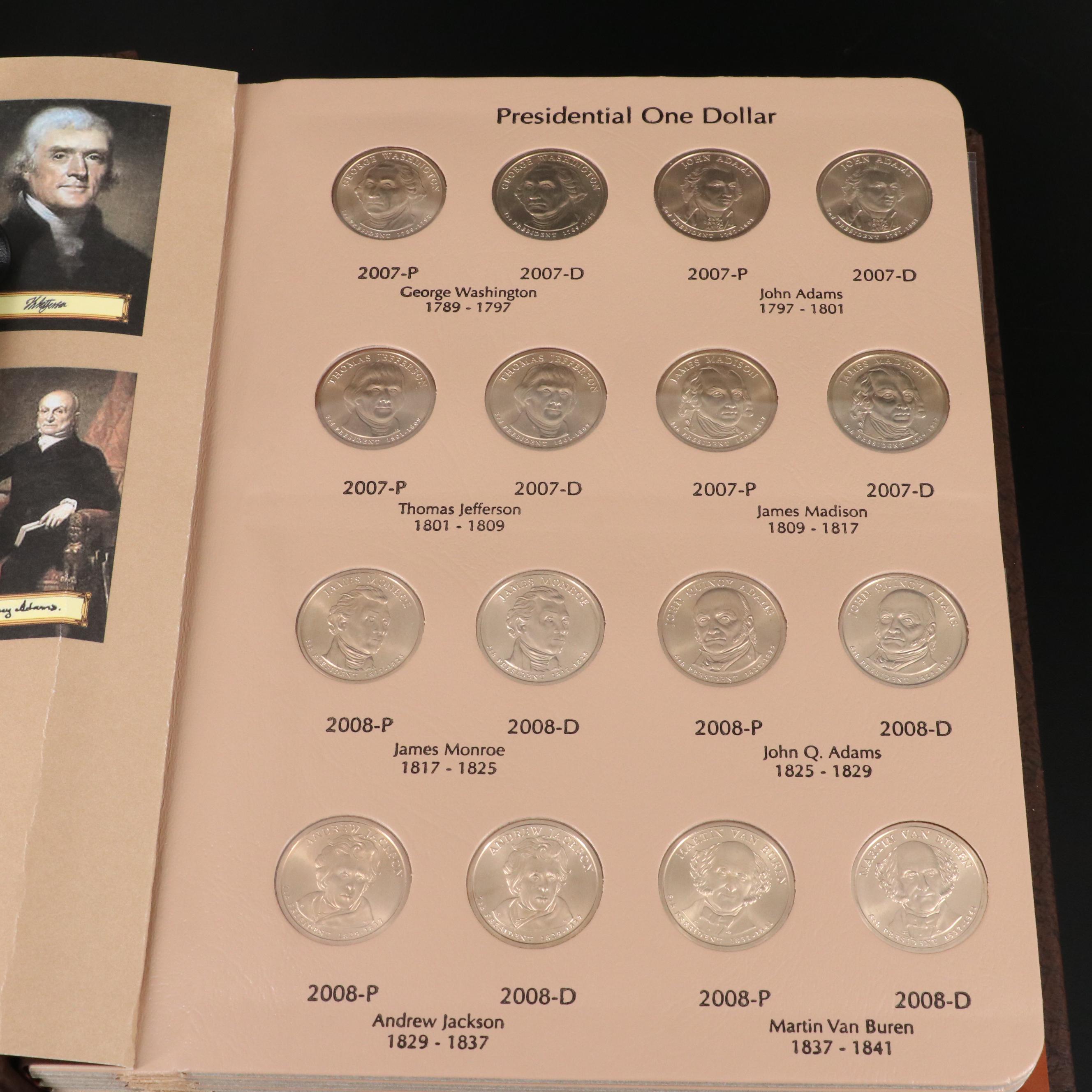 Collection of Seventy-Eight United States Presidential Dollars