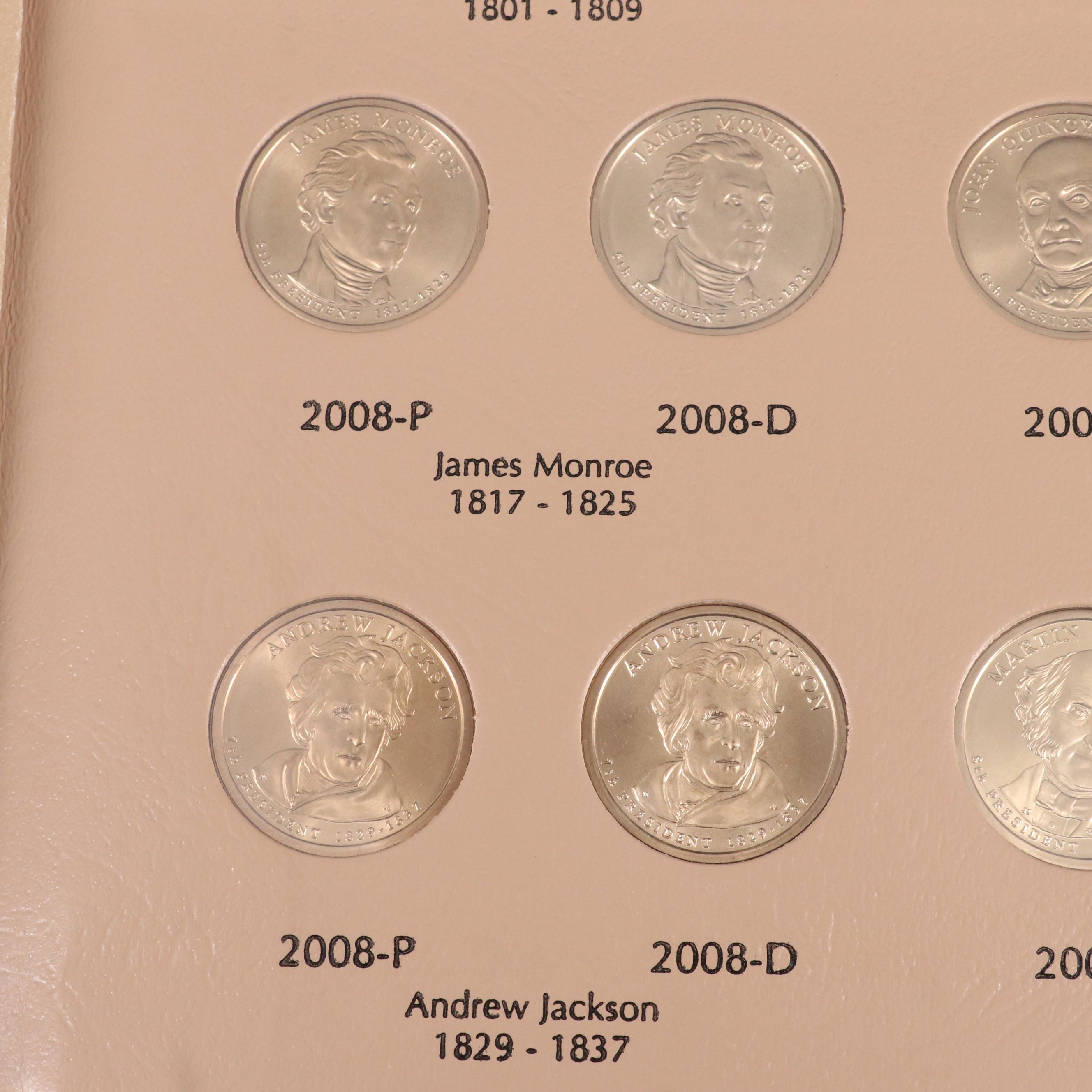 Collection of Seventy-Eight United States Presidential Dollars