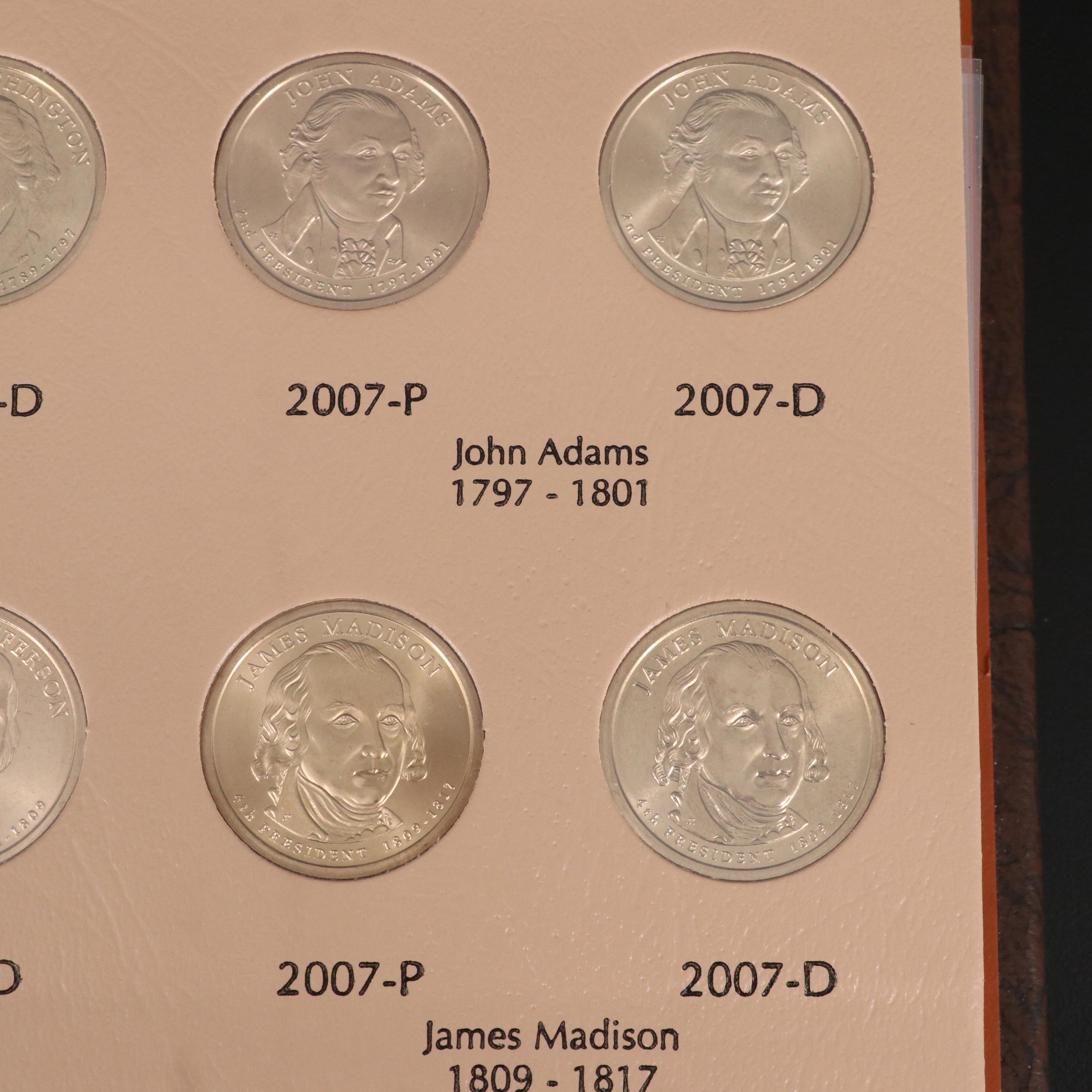 Collection of Seventy-Eight United States Presidential Dollars