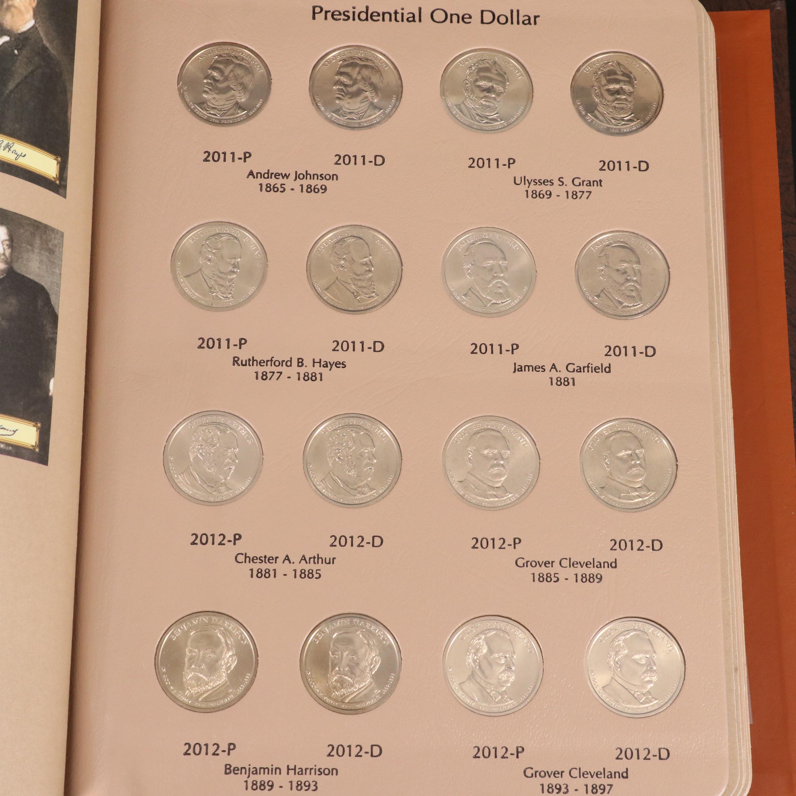 Collection of Seventy-Eight United States Presidential Dollars