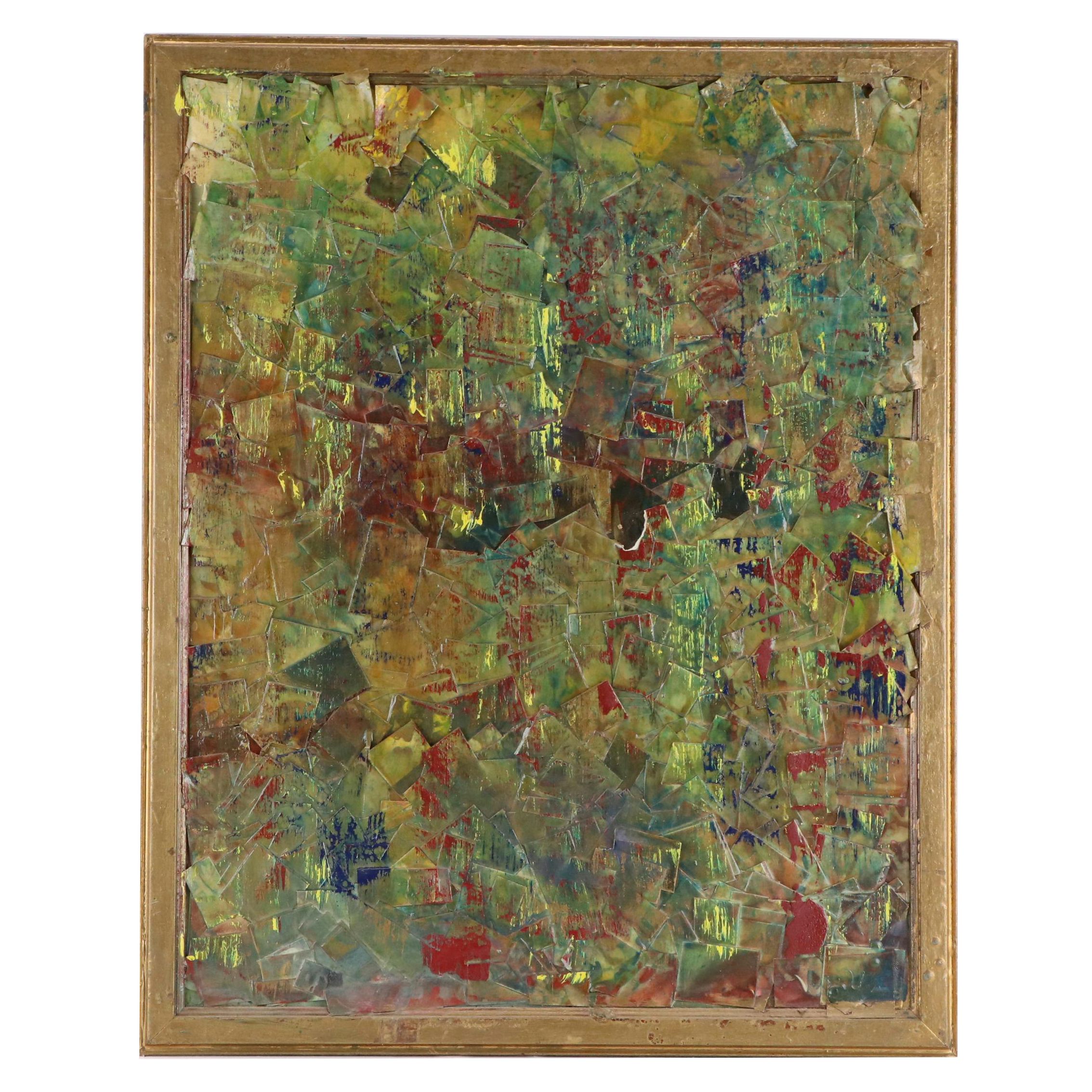 Loring Cornish Abstract Dimensional Mixed Media Painting