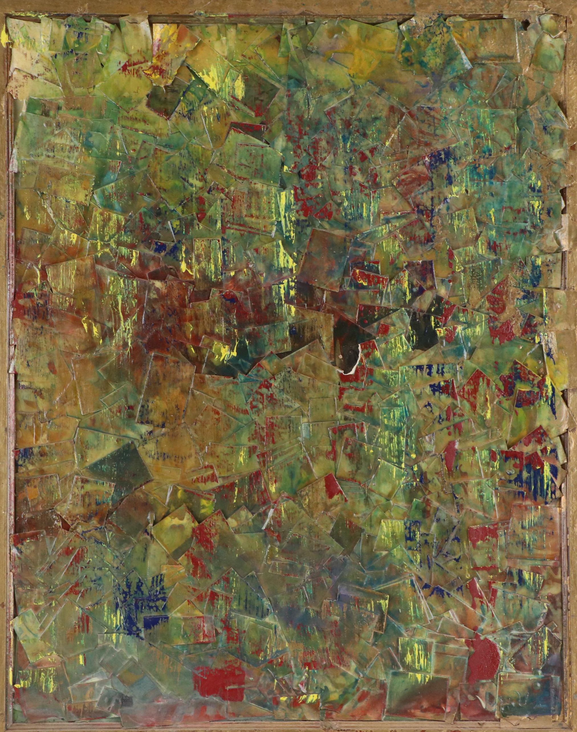 Loring Cornish Abstract Dimensional Mixed Media Painting