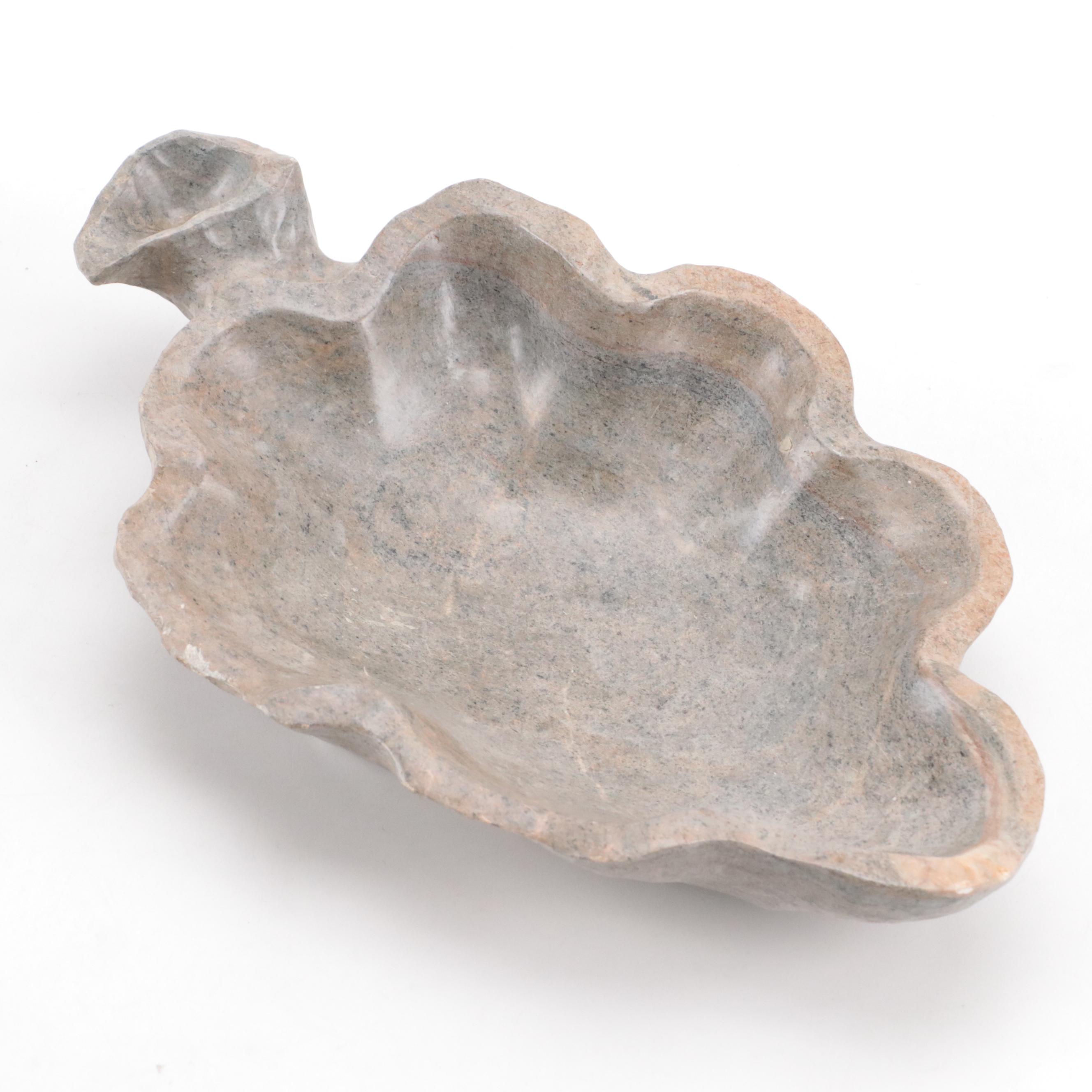 Opalized Petrified Wood Bookends with Carved Stone Bowl