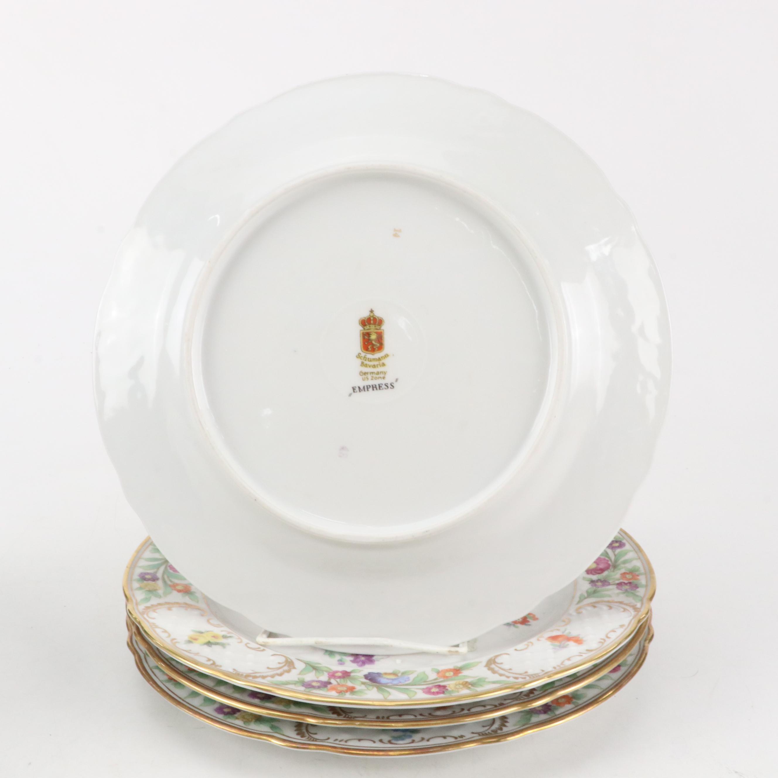 Schumann "Empress Dresden Flowers" Porcelain Dinnerware, 1945–1981