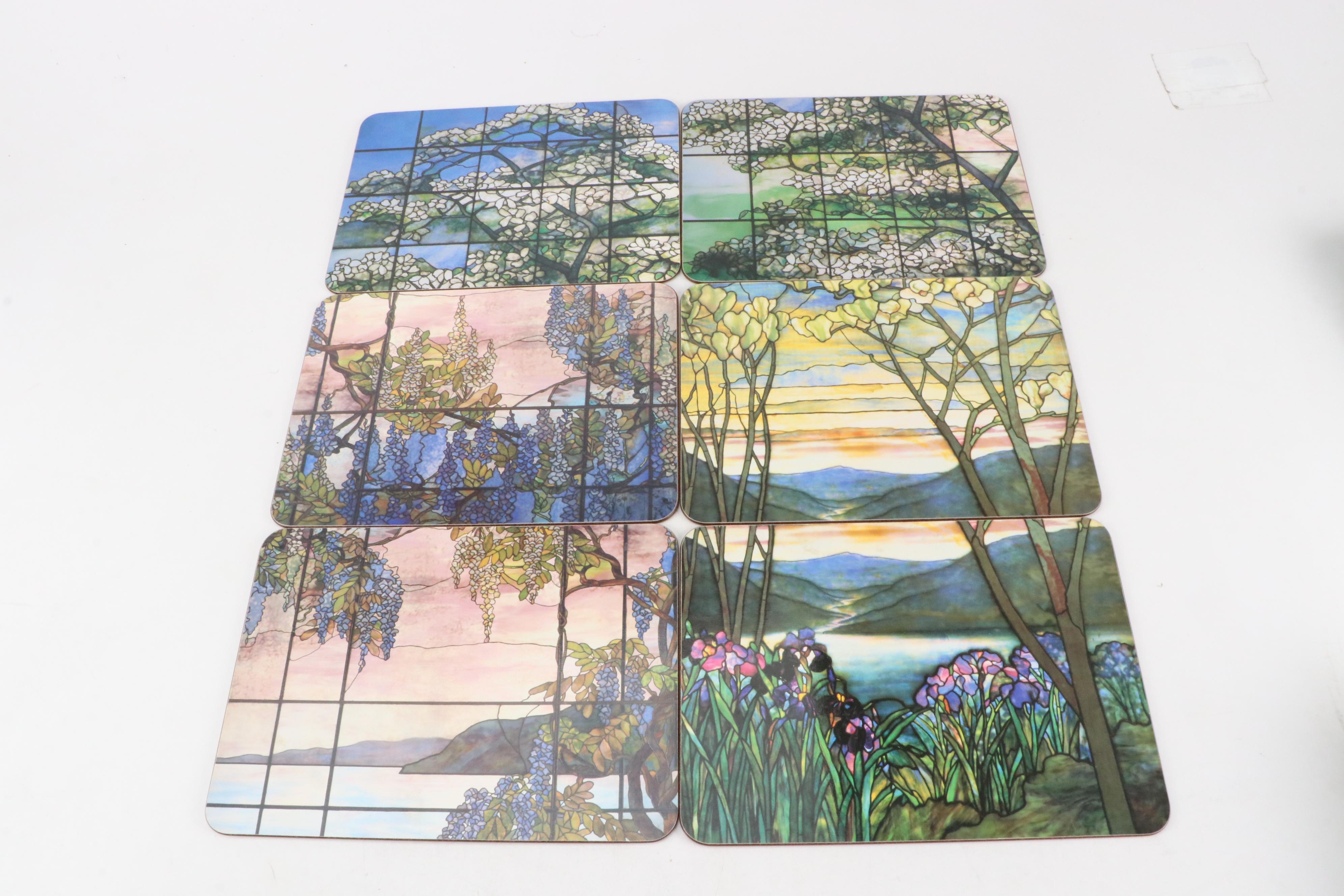 Jason "Tiffany Glass Windows" Placemats with Napkins