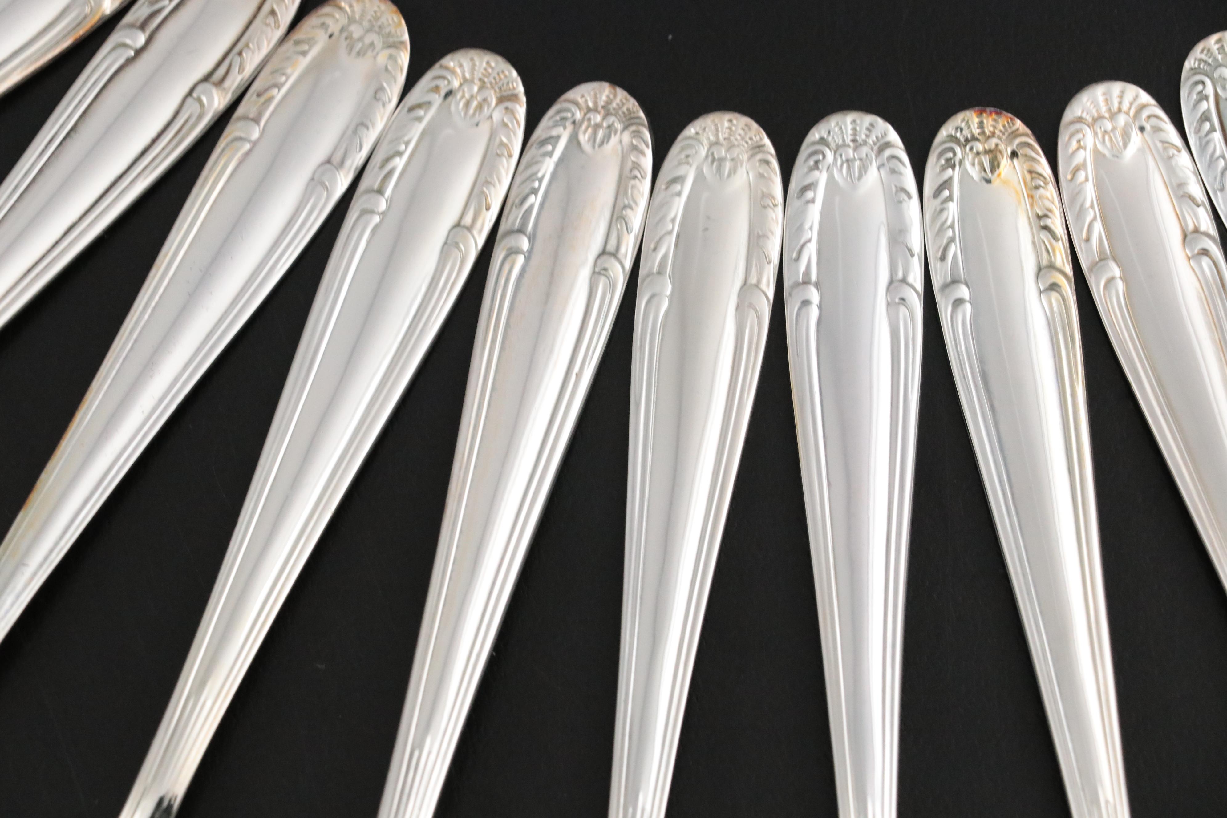 Brazilian Porcelain Espresso Cups and Metal Zarfs with Punch Cups and Spoons