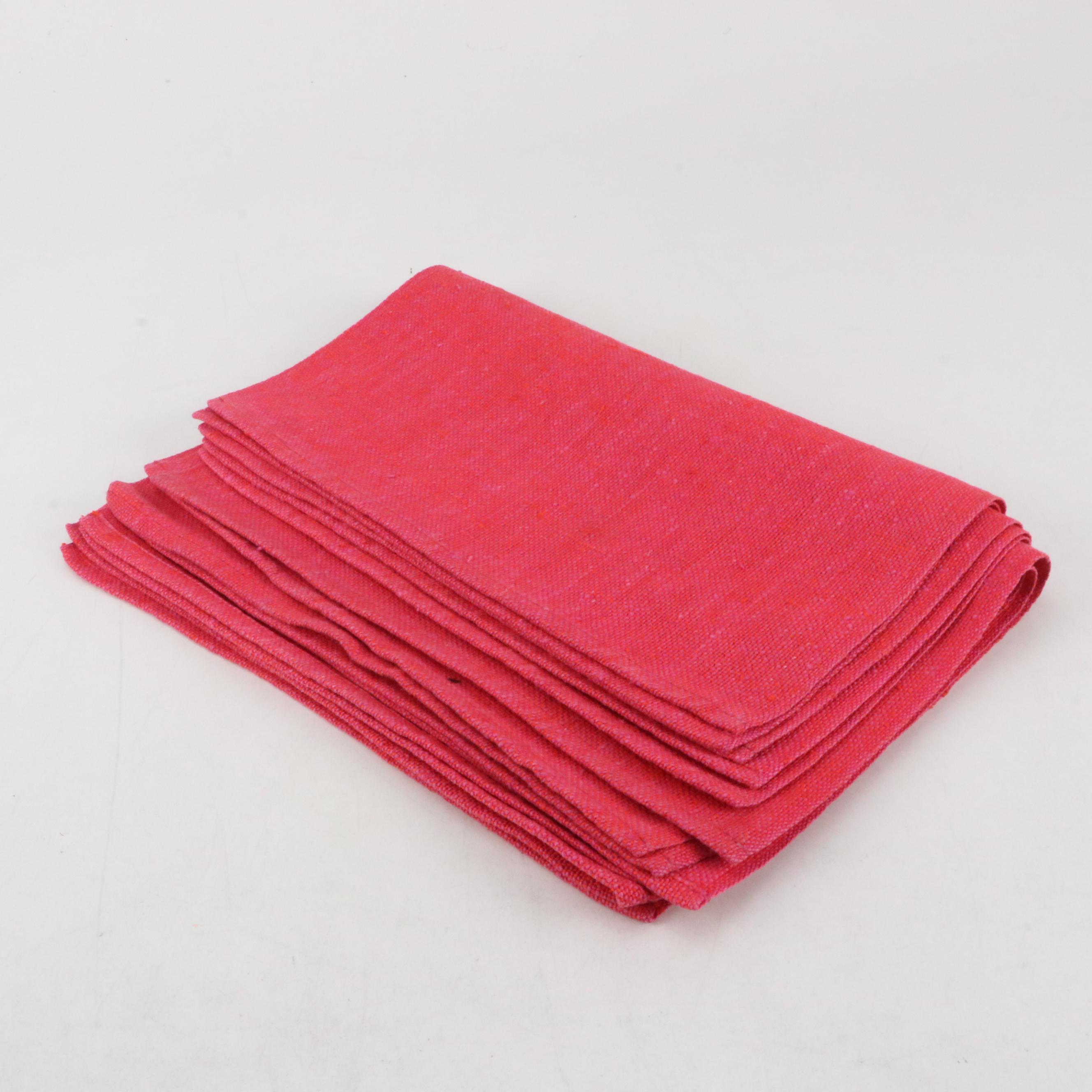 Italian Ceramic Bowl with Linen Dish Towels and Placemats