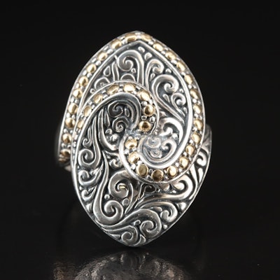Samuel Benham Sterling Ring with 18K Accents