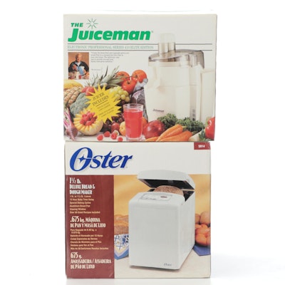 Oster Bread Maker and The Juiceman Kitchen Appliances
