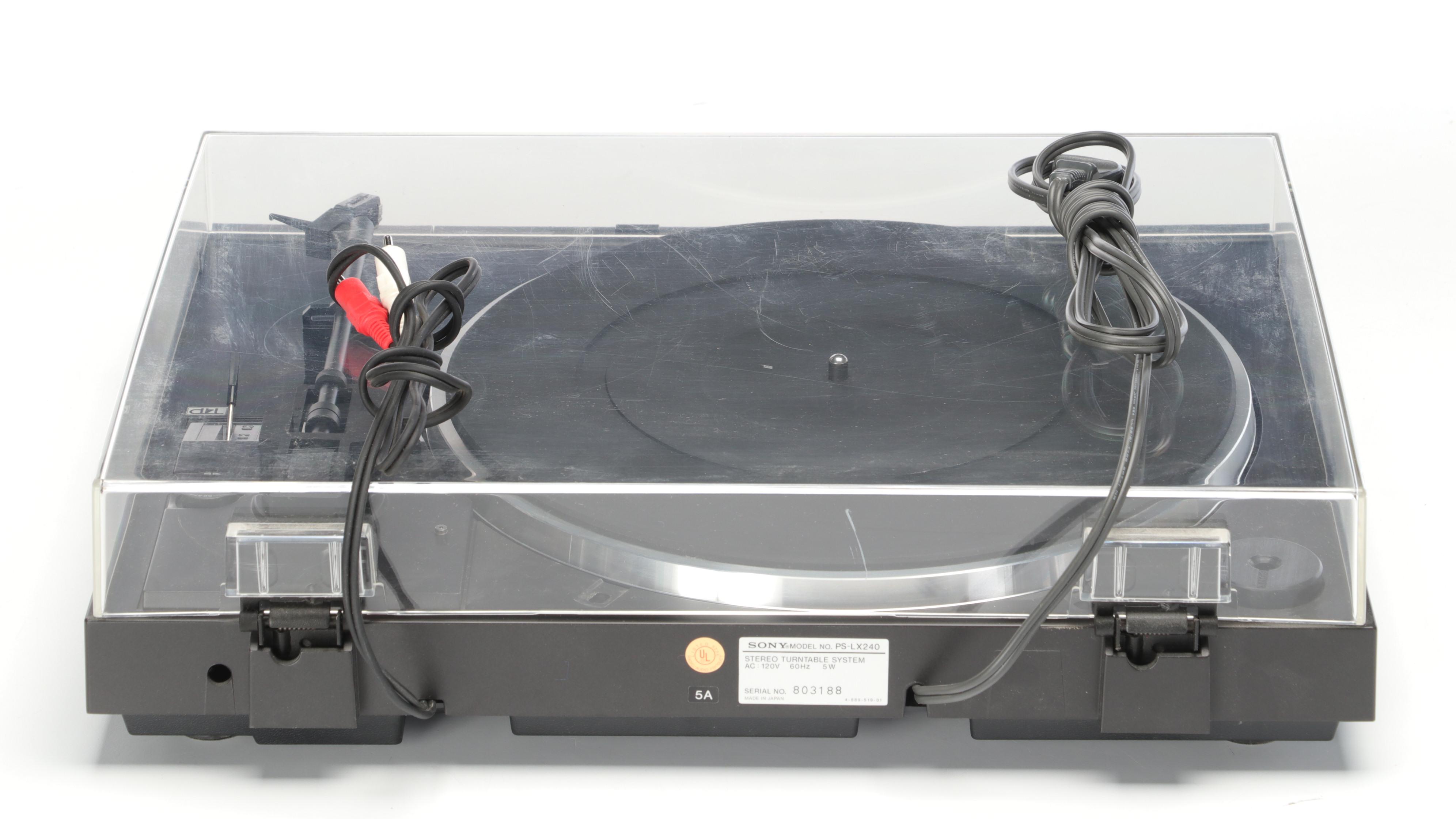 Sony 5-Disc CD Player with Turntable and Remote