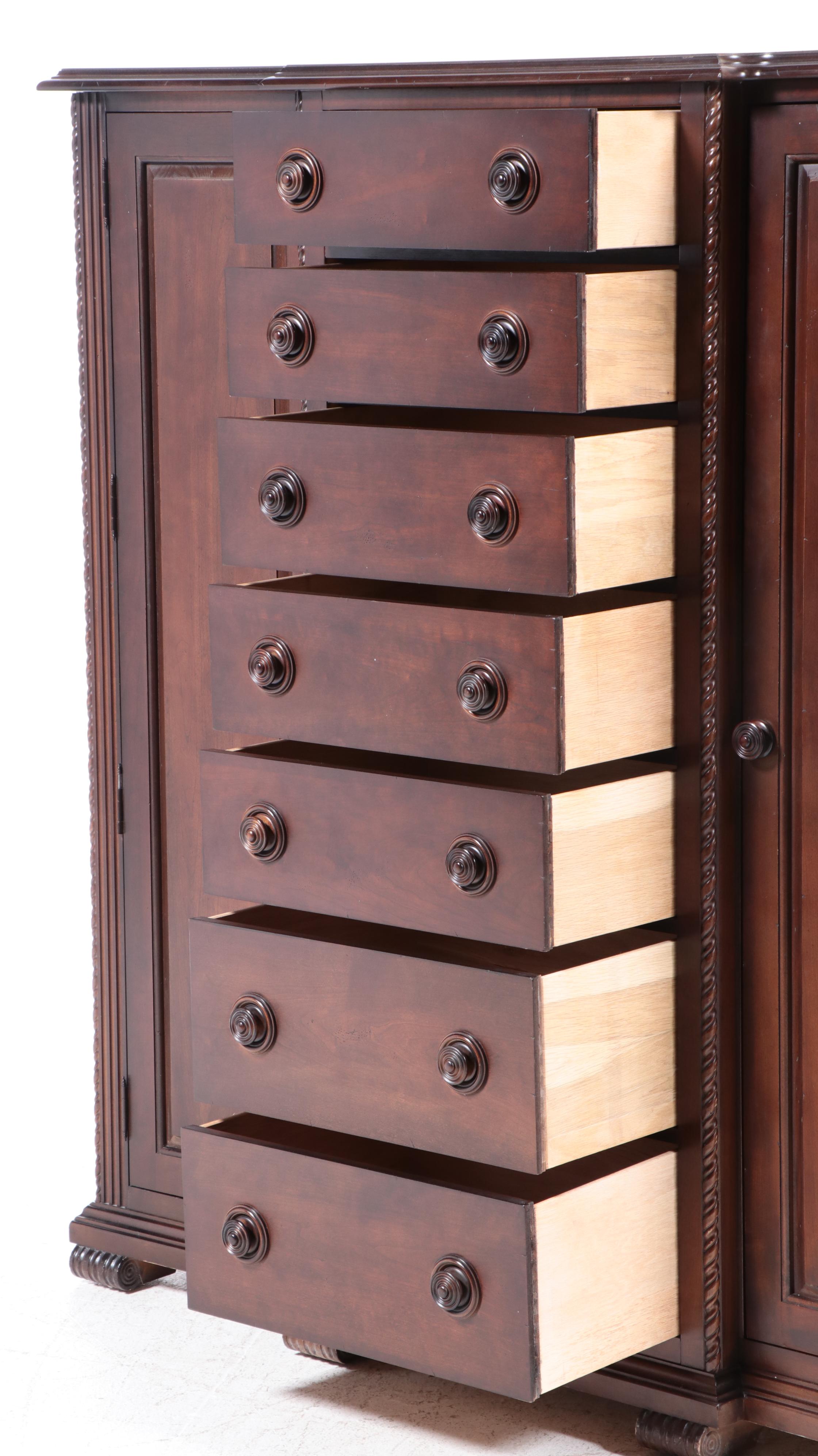 Bernhardt Furniture Walnut Finish Wardrobe