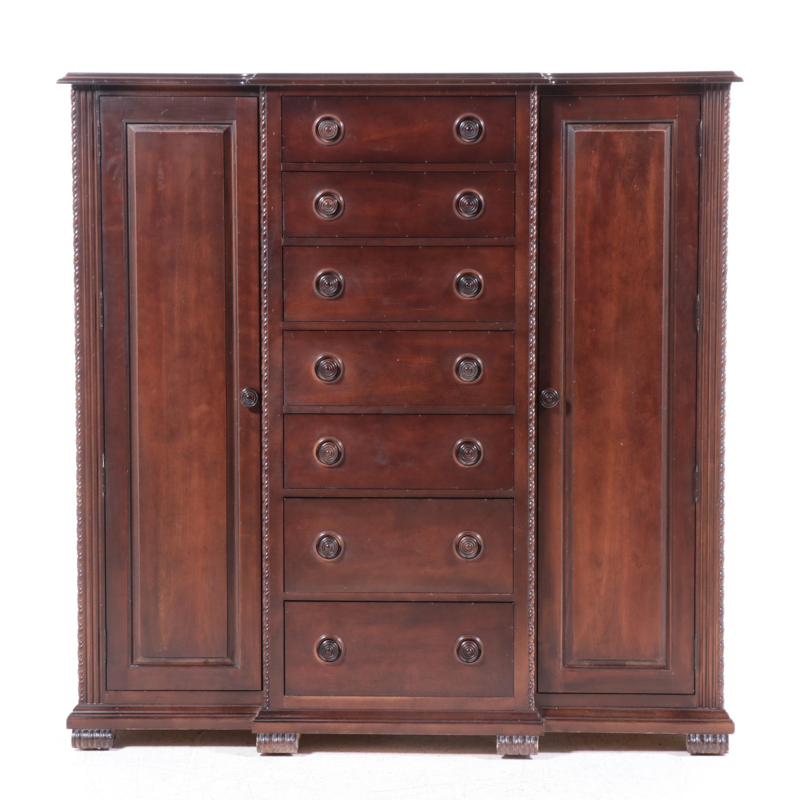 Bernhardt Furniture Walnut Finish Wardrobe