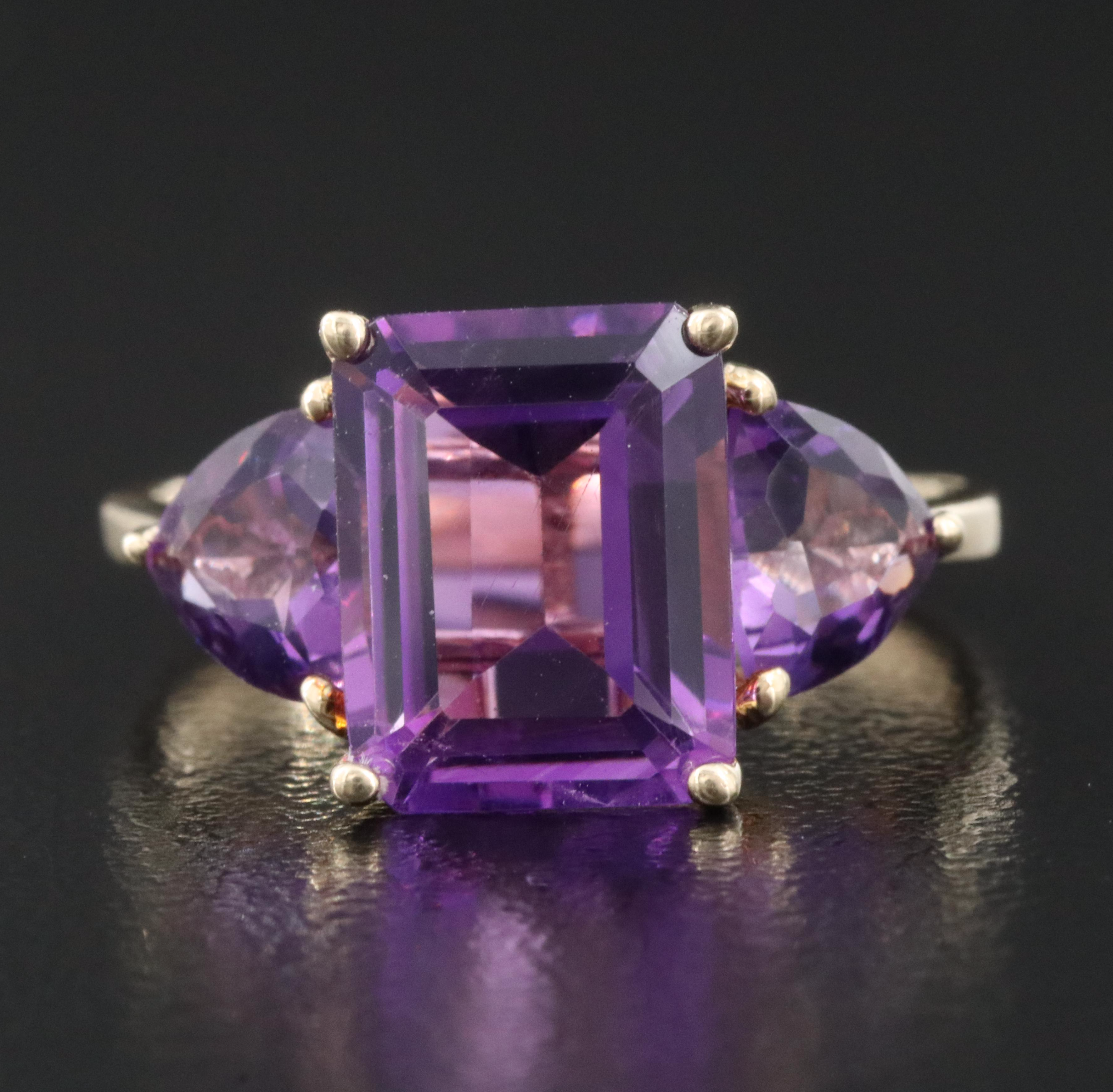10K Amethyst Ring