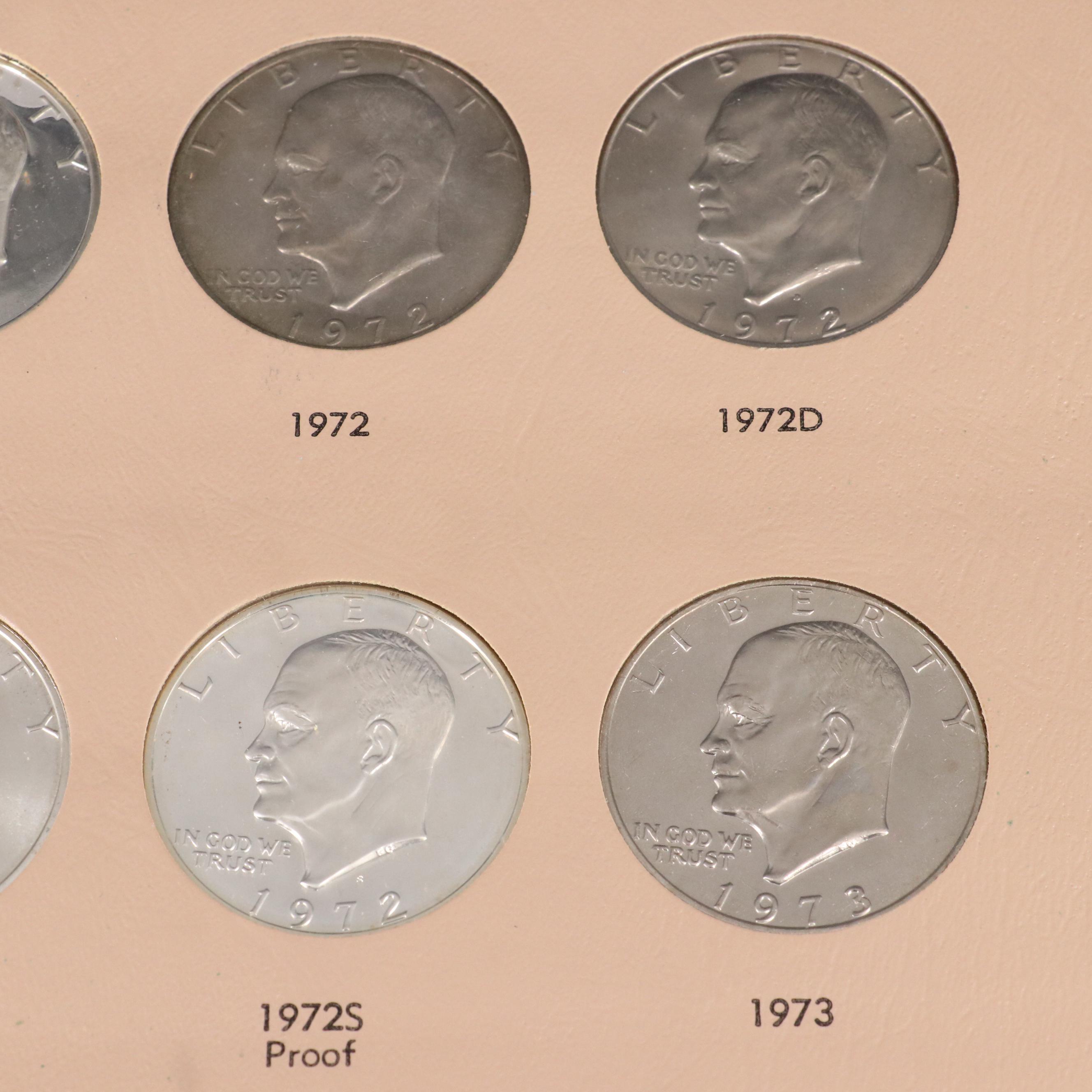 Complete Eisenhower Dollar Collection 1971-1978