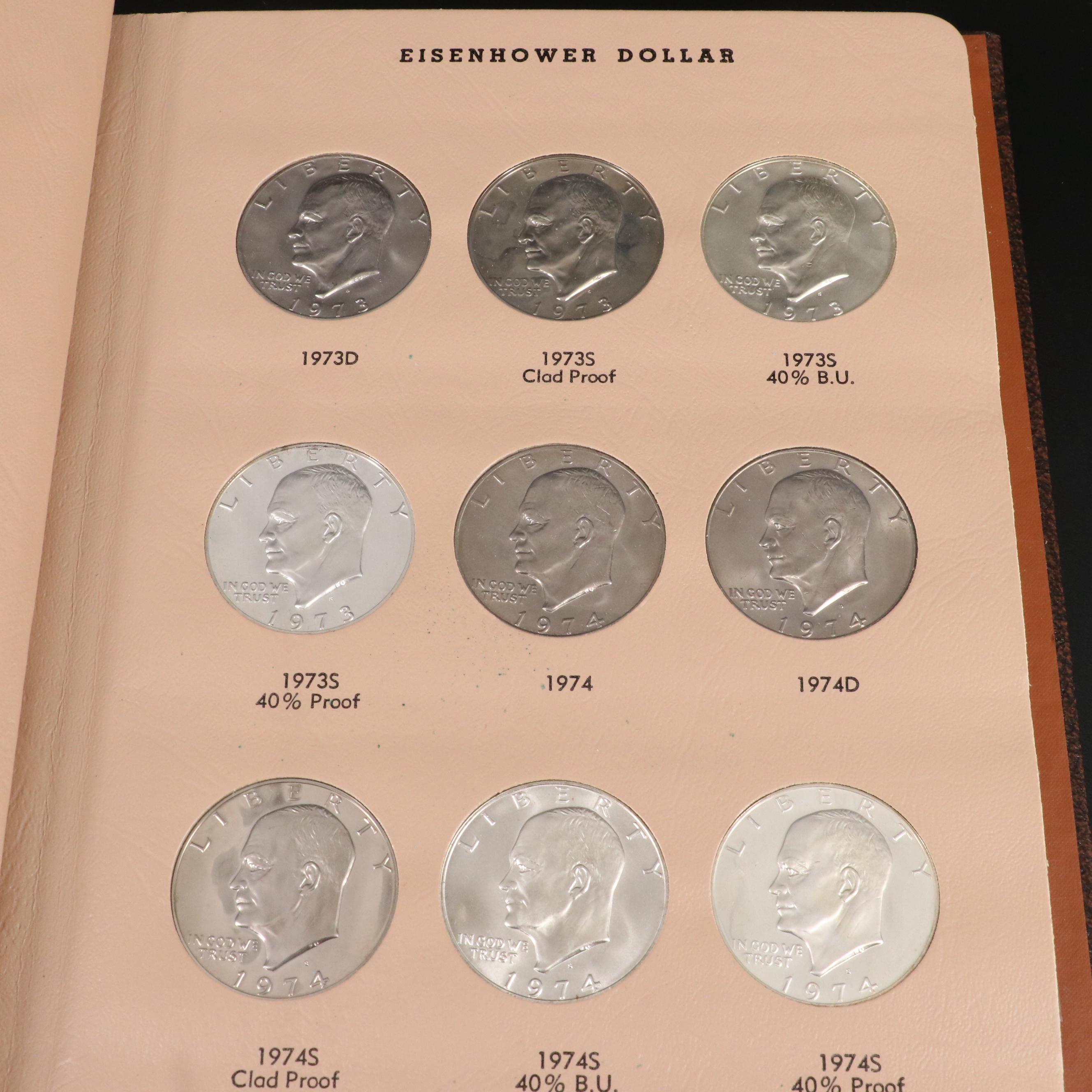 Complete Eisenhower Dollar Collection 1971-1978