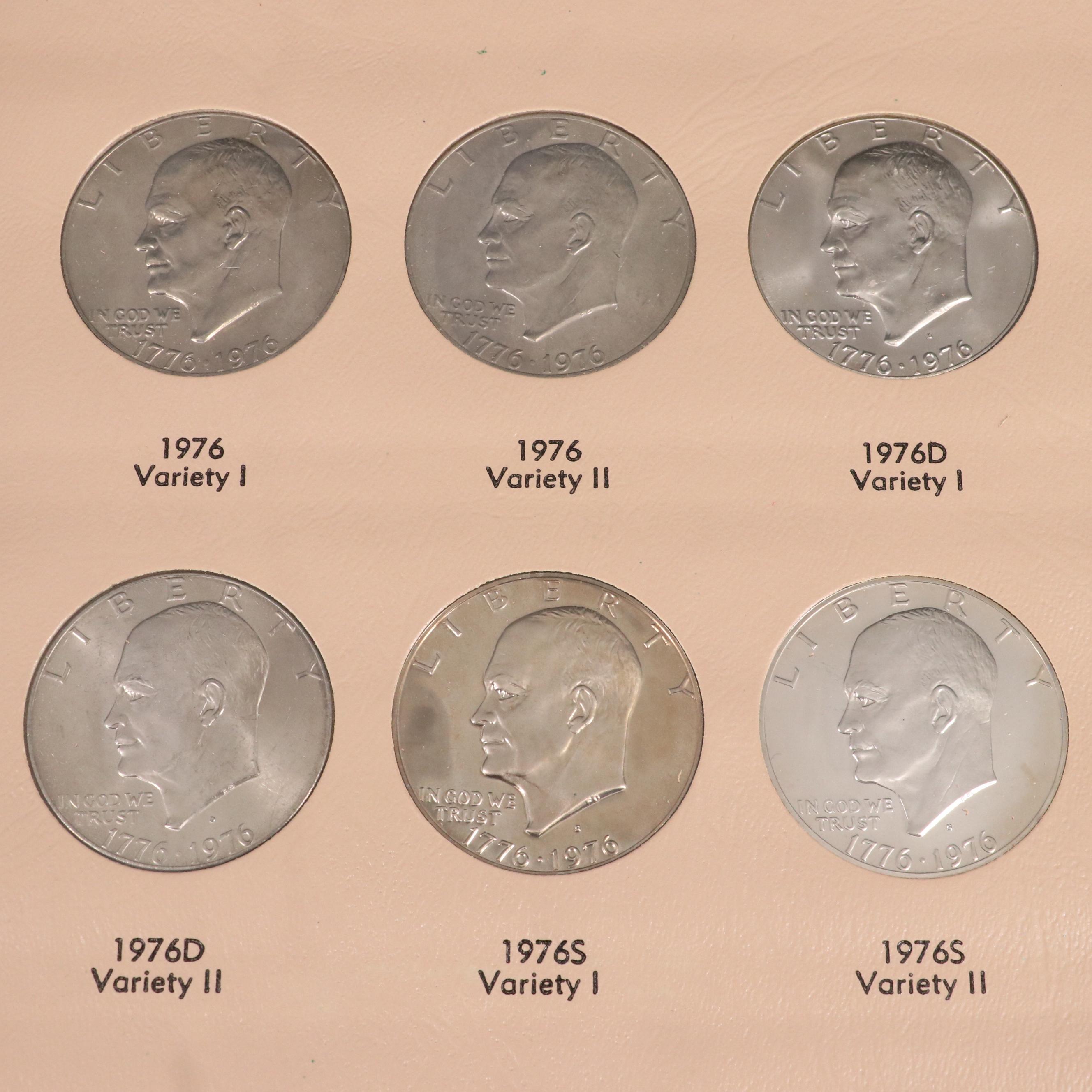 Complete Eisenhower Dollar Collection 1971-1978