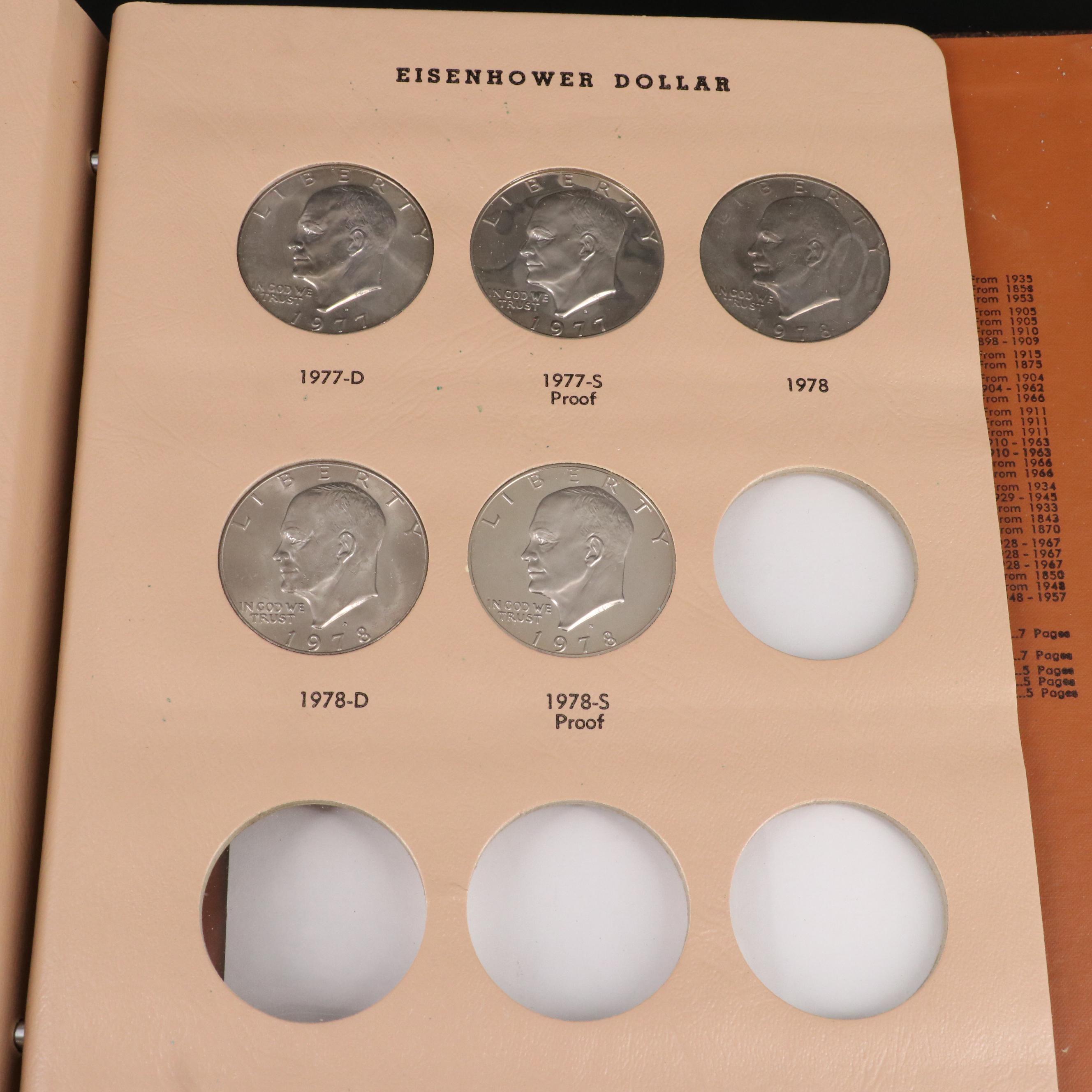 Complete Eisenhower Dollar Collection 1971-1978
