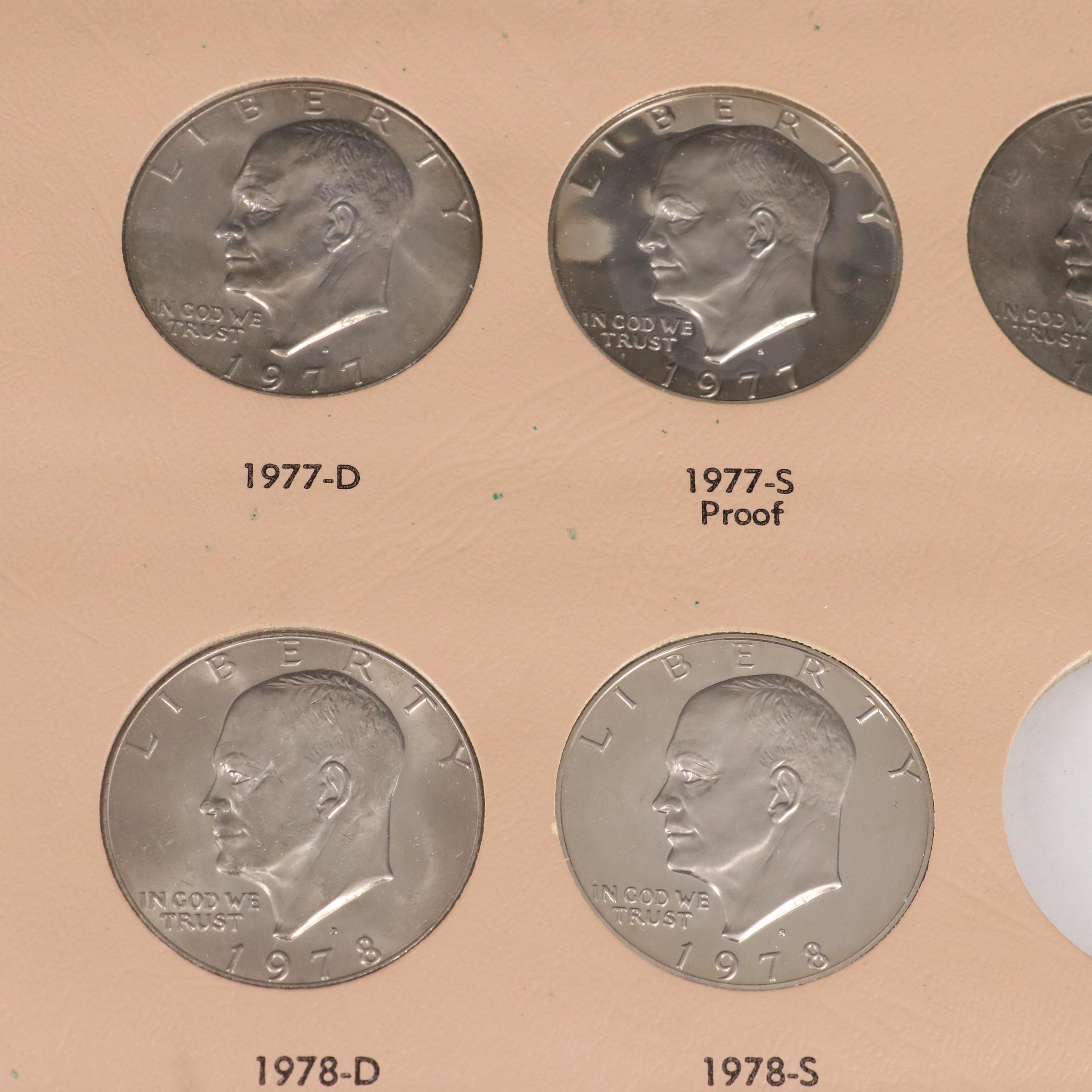 Complete Eisenhower Dollar Collection 1971-1978